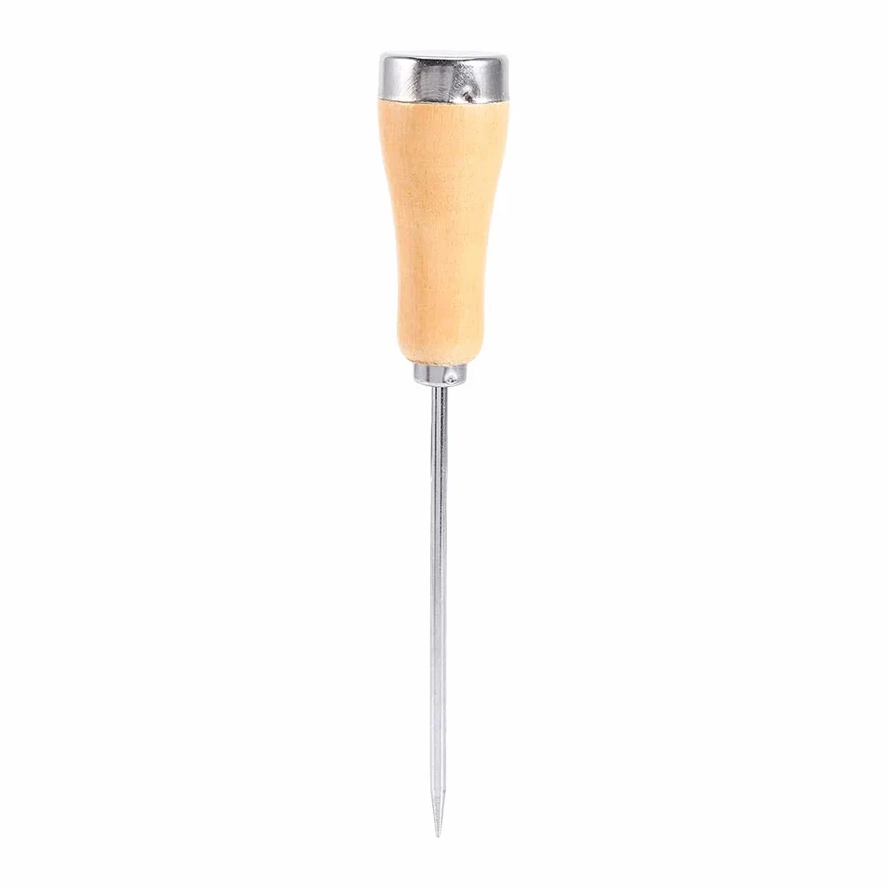 Ice Pick Awl, Secure Hold Reduce Slipy, wytrzymałe, łatwe do przenoszenia łyżeczki ze stali nierdzewnej na kijki piknikowe