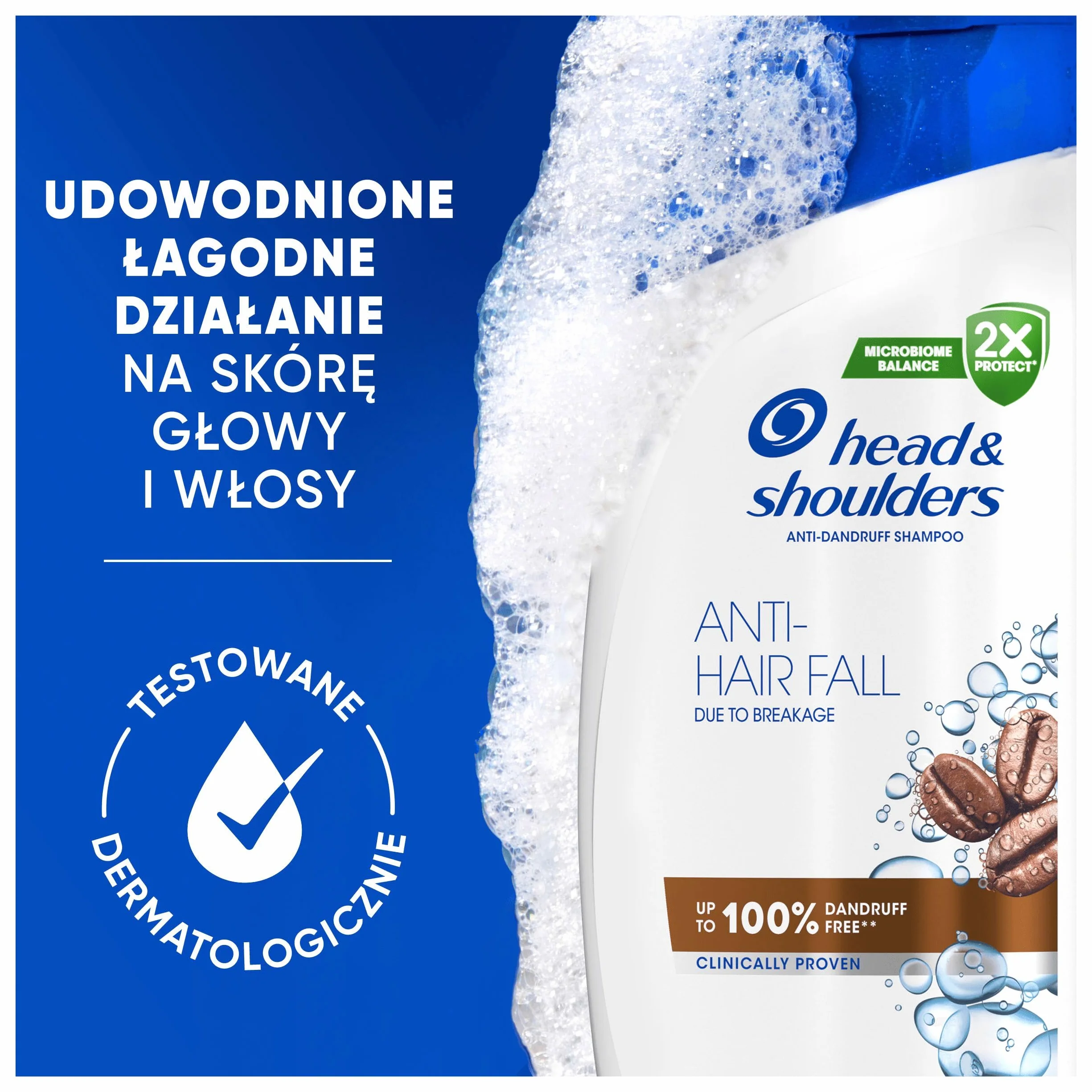 Head and Shoulders Anti Hair Fall Szampon przeciwłupieżowy – usuwa do 100procent łupieżu, 400 ml