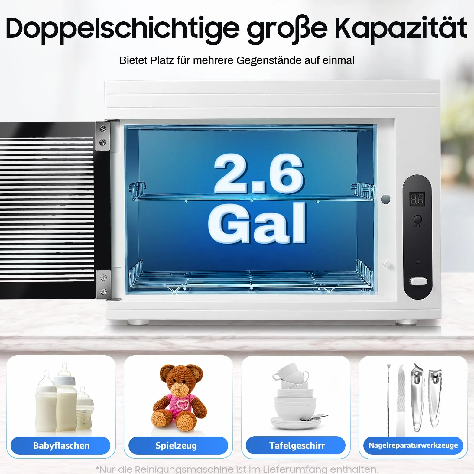 Szafka do dezynfekcji UV, 10 l, wysoce wydajny sterylizator UV, urządzenie do sterylizacji z ustawieniem timera, sterylizator, narzędzie do paznokci do kosmetyków, studia pielęgnacji stóp, salonu