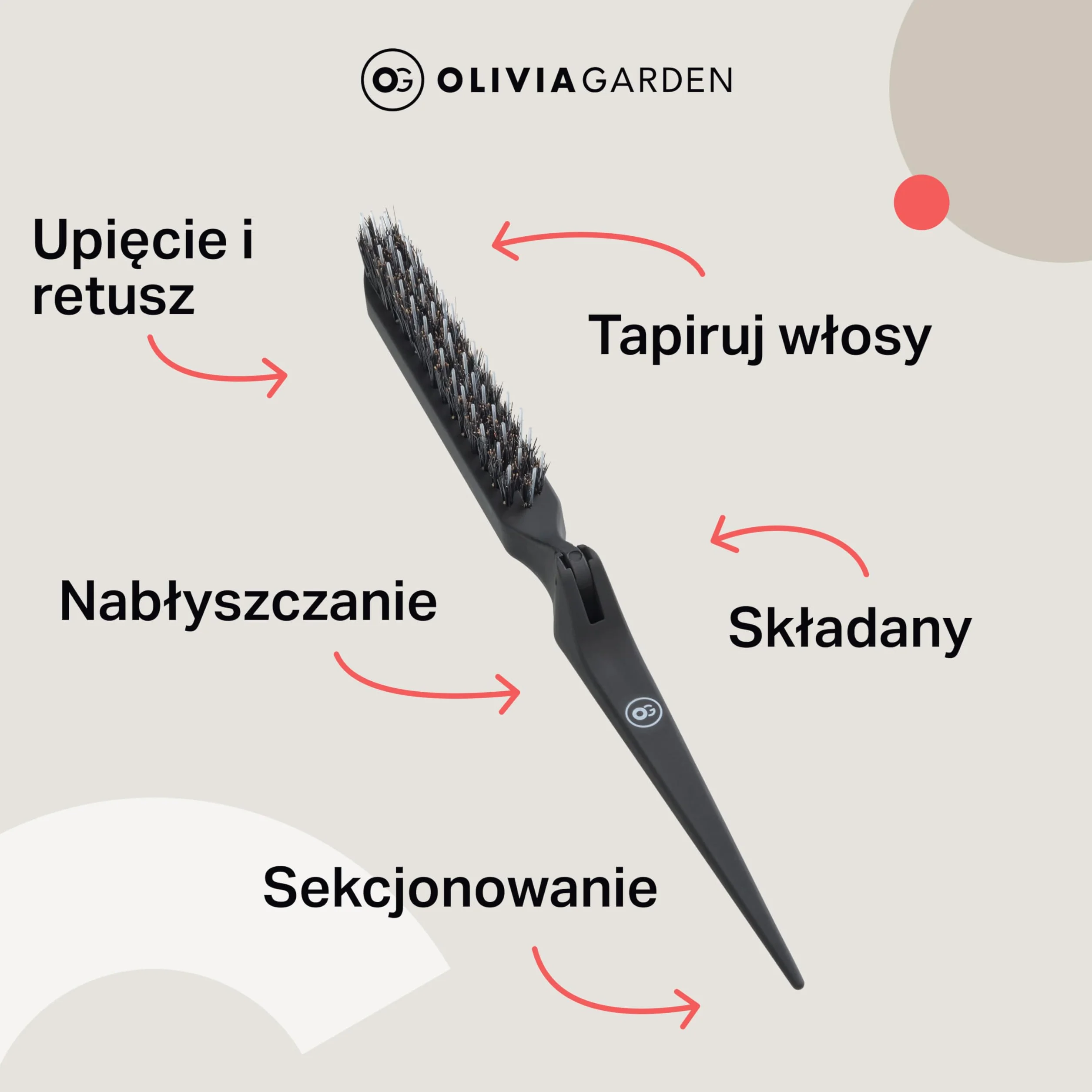 Olivia Garden szczotka do włosów Style Up B-1469