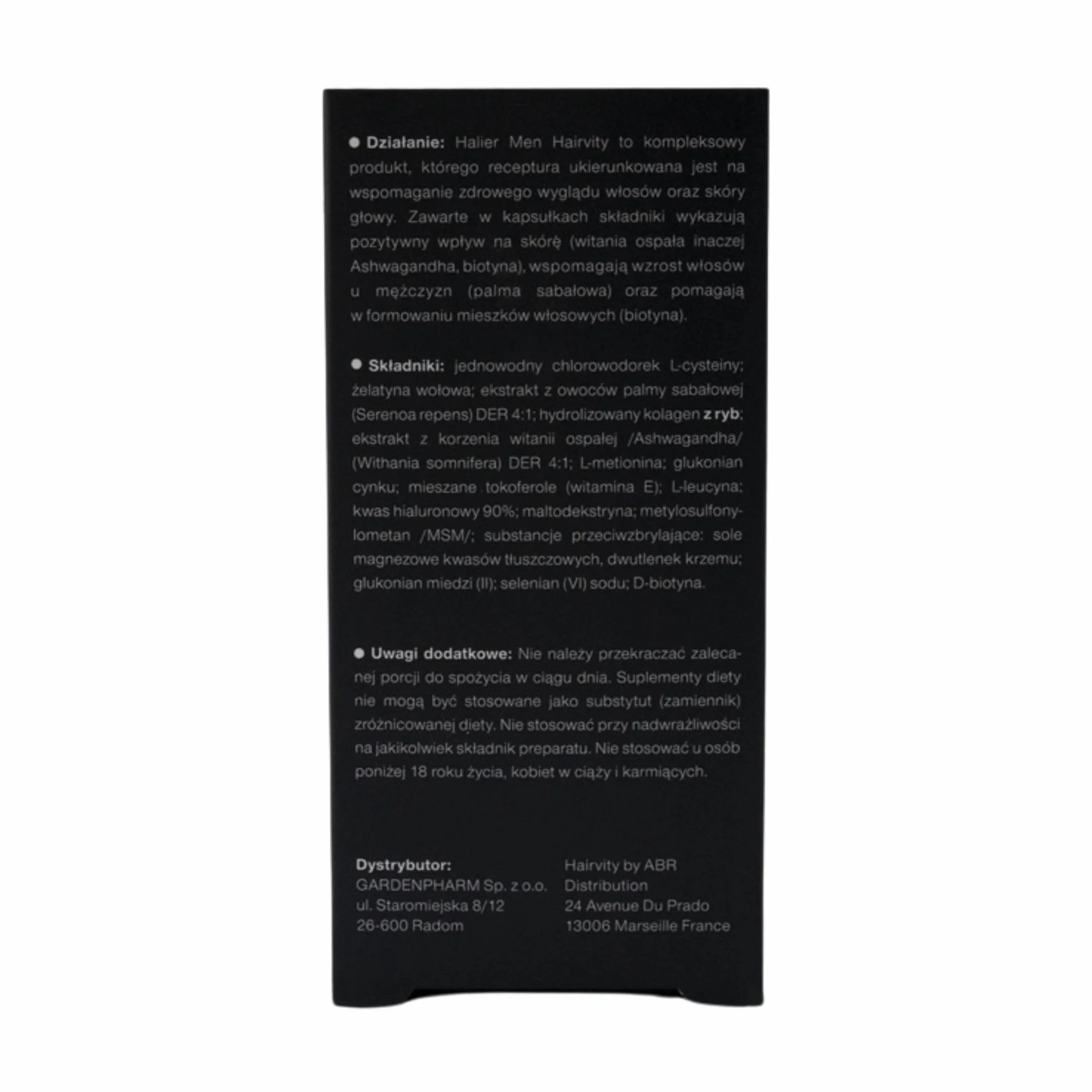 Hairvity Suplement Diety z Formułą Kolagen + Amino-complex, Nutrikosmetyk dla Mężczyzn Poprawia Stan Słabych i Suchych Włosów, Dawka Witamin i Minerałów dla Włosów 60 Kapsułek