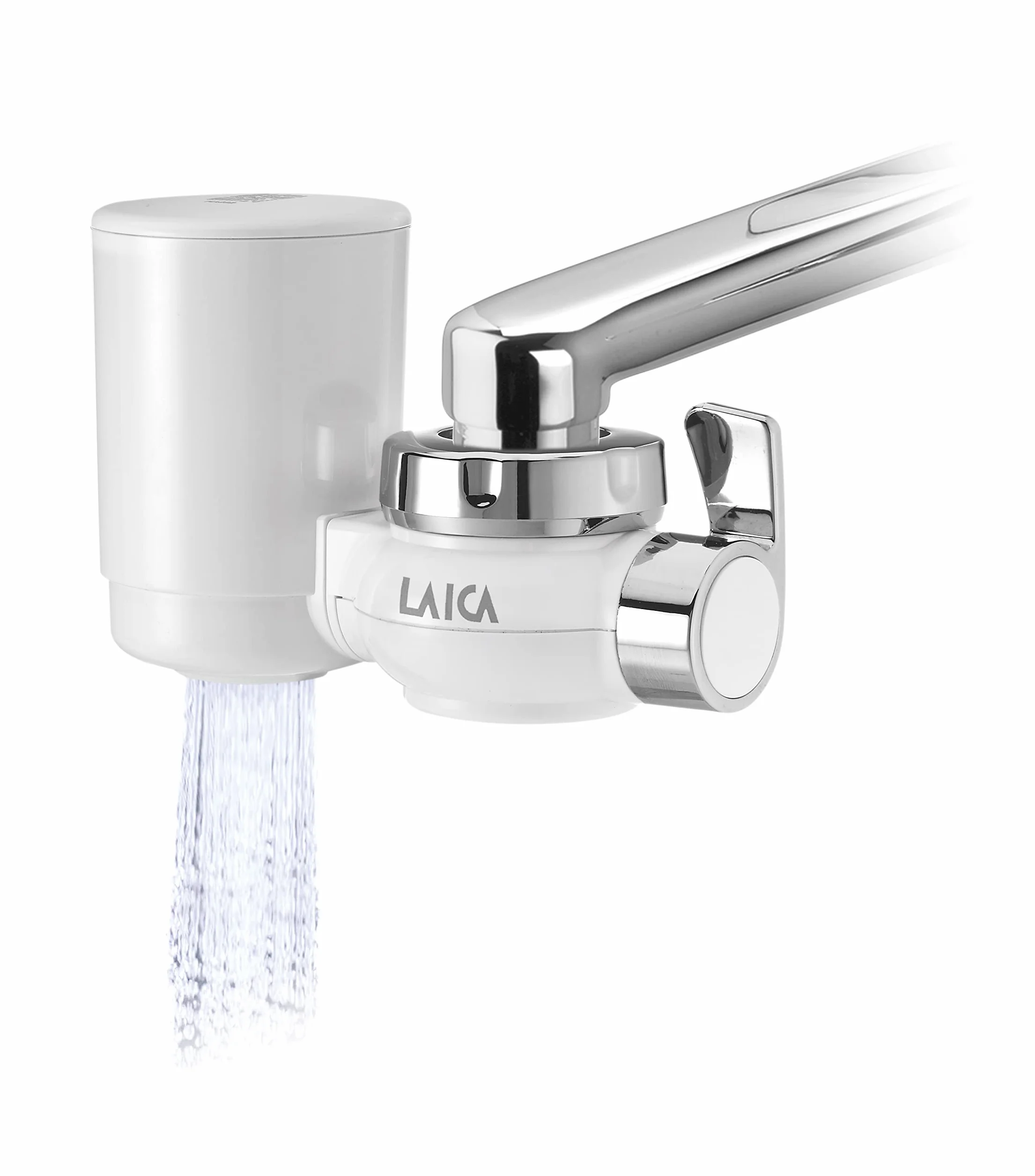 LAICA Filtr do kranu GENOVA R20A HYDROSMART METAL STOP 1200 l biały chromowany