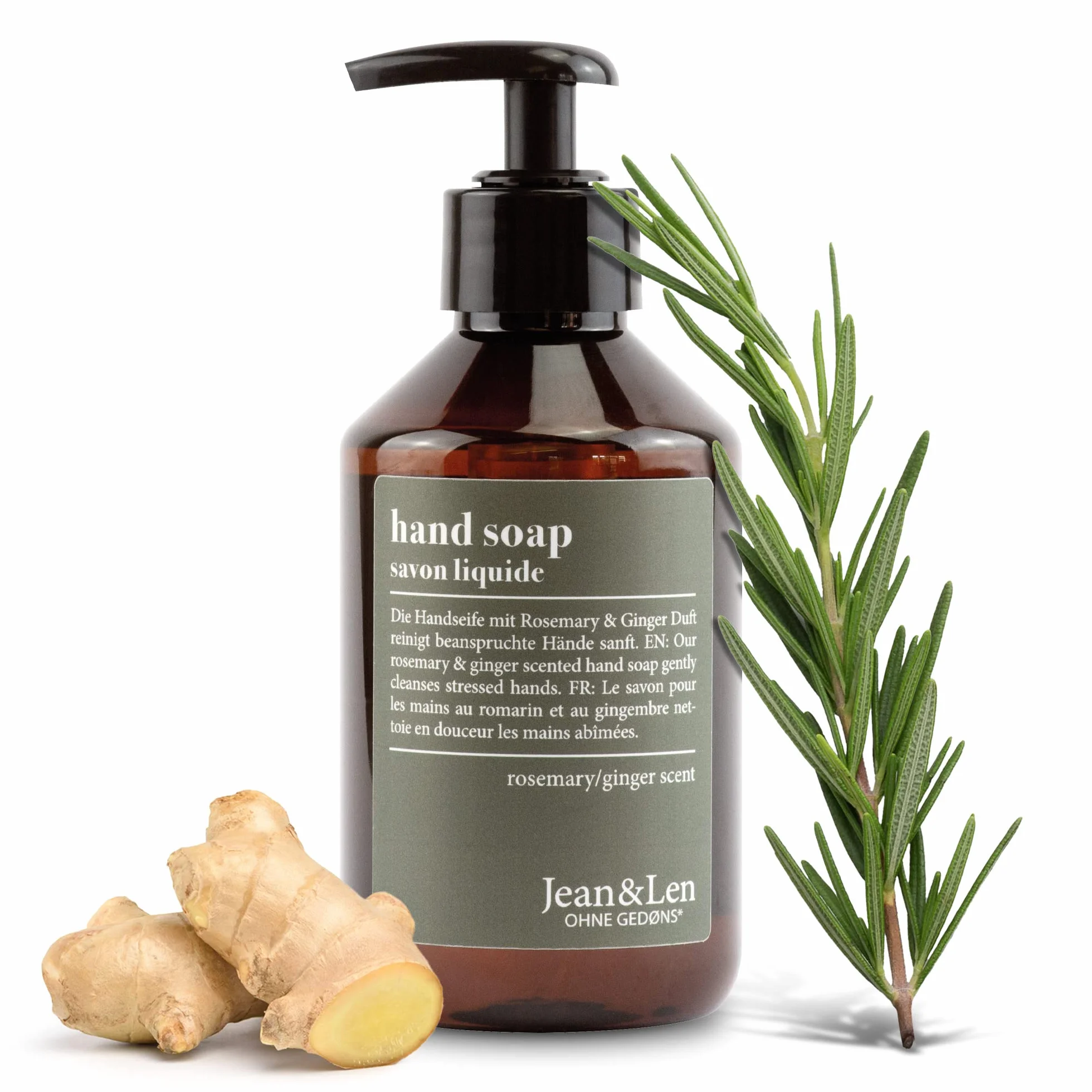 Jean & Len Rosemary & Ginger Mydło w Płynie, 250 ml