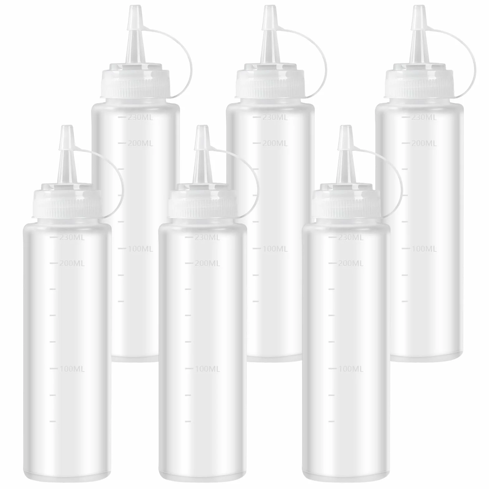 Butelka do Tłoczenia 240 ml Plastikowa z Kapturem Dozowanie Majonezu Sosów Oleju