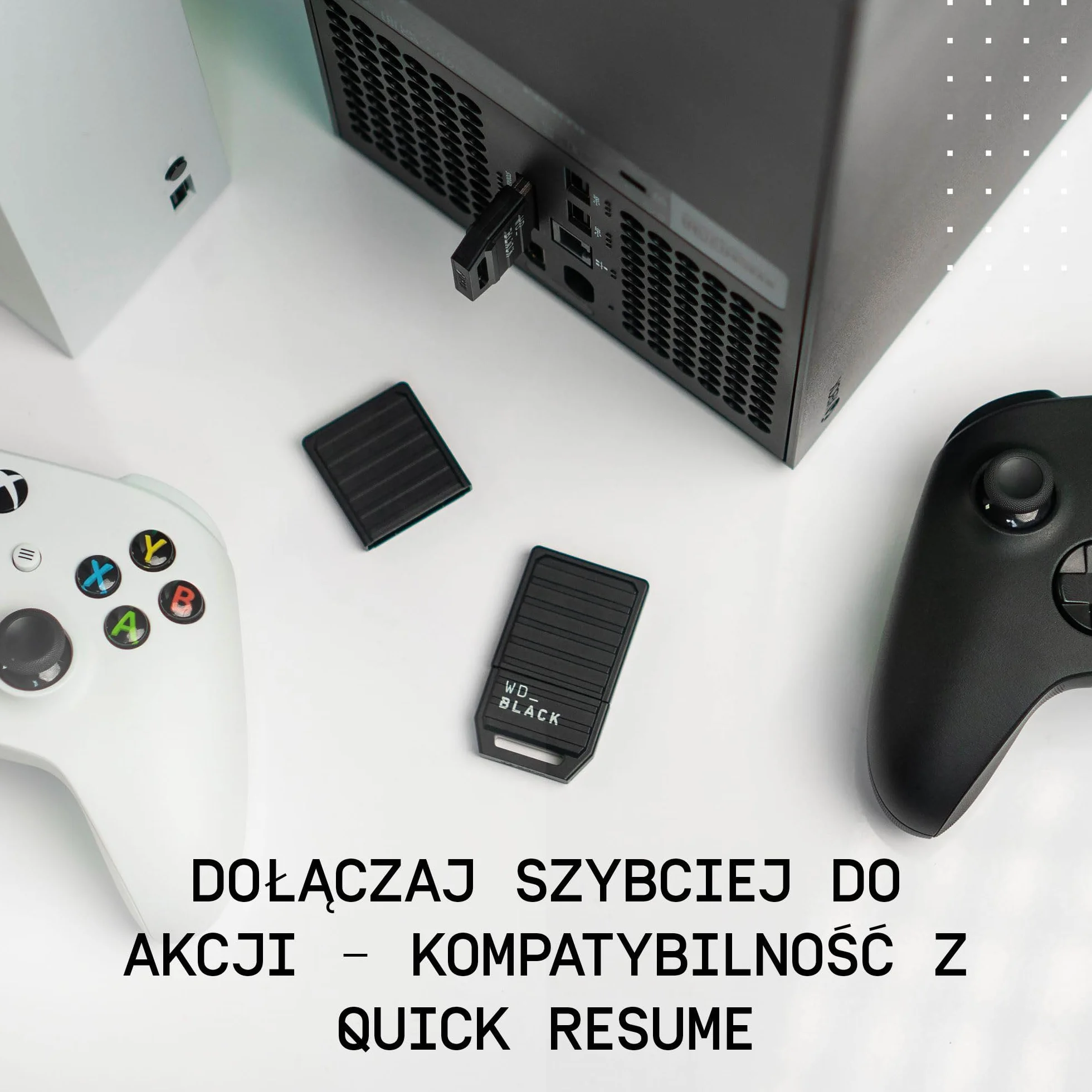 WD_BLACK D30 1TB Dysk SSD do gier do konsoli Xbox Dysk zewnętrzny SSD do 900 MB/s, werkt met Xbox Series X|S