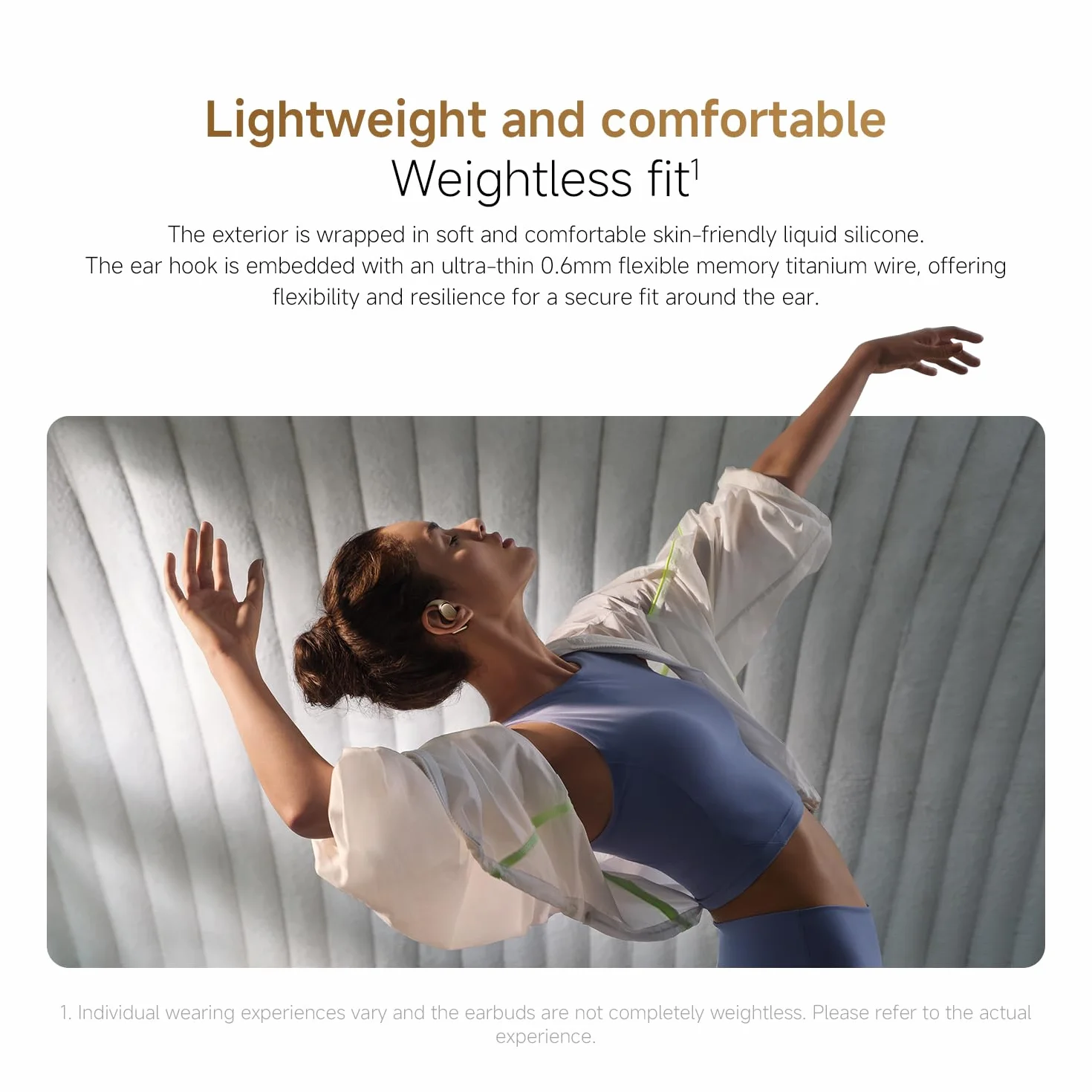 XIAOMI OpenWear Stereo Pro, słuchawki z otwartymi uszami, nauszne słuchawki Bluetooth, wygodne i stabilne noszenie, żywotność baterii 45 godzin, wodoszczelność IP54, wiele sterowników, Hi-Res Audio
