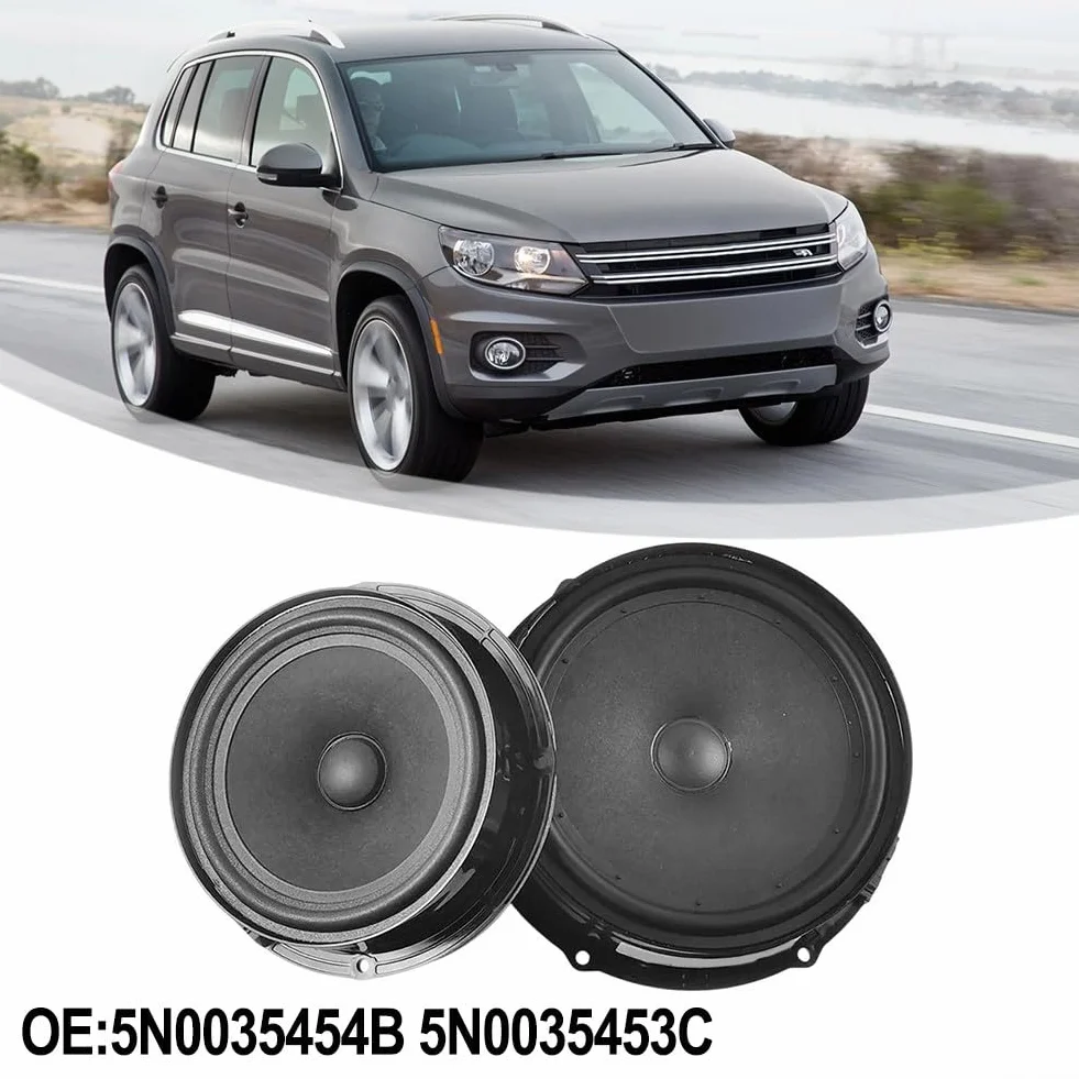 Głośnik samochodowy do głośnika VW z przodu, z tyłu, 5N0035454B 5N0035453C, część zamienna kompatybilna z 2009-2019 (przód)