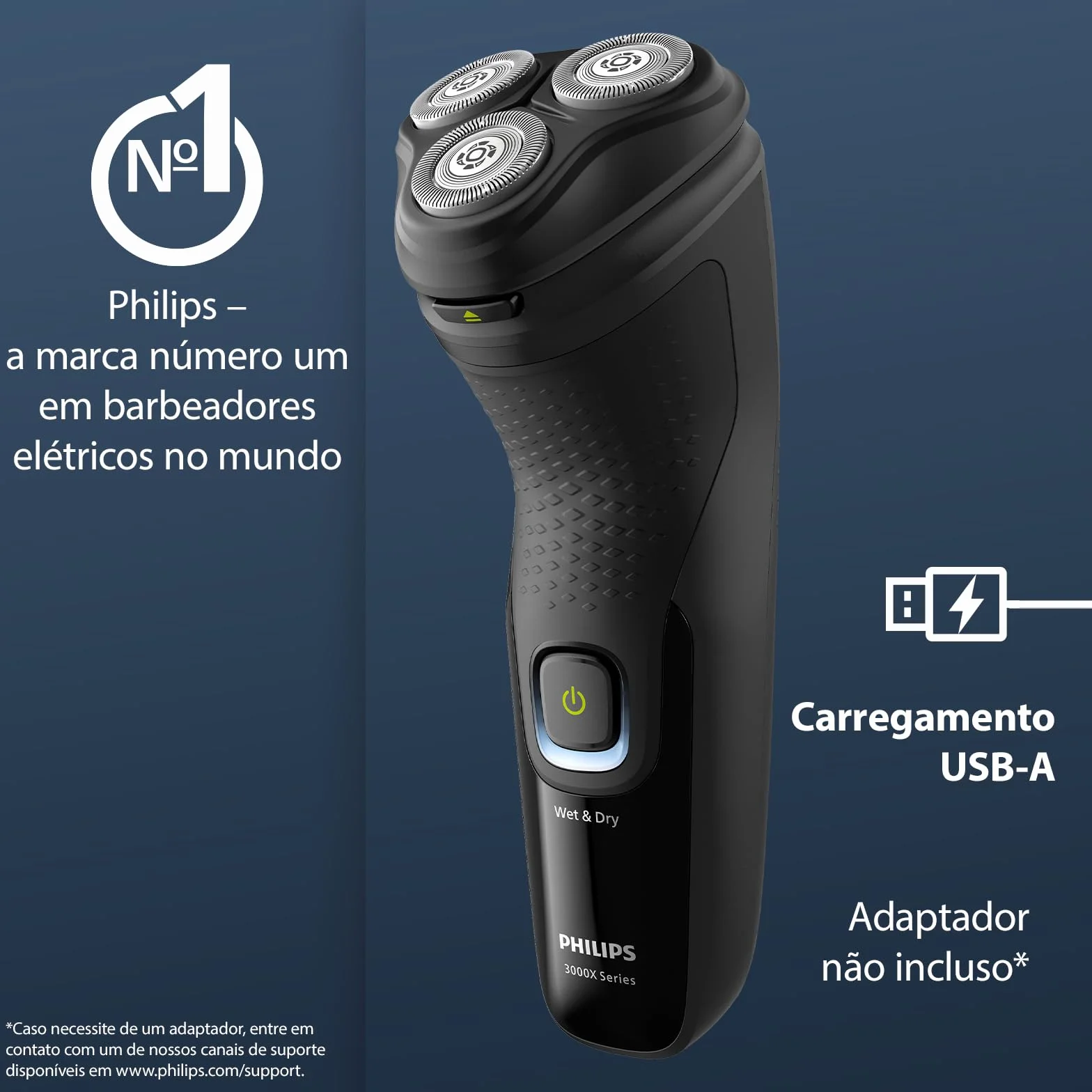 Philips X3021/00 Maszyna do golenia Czarny