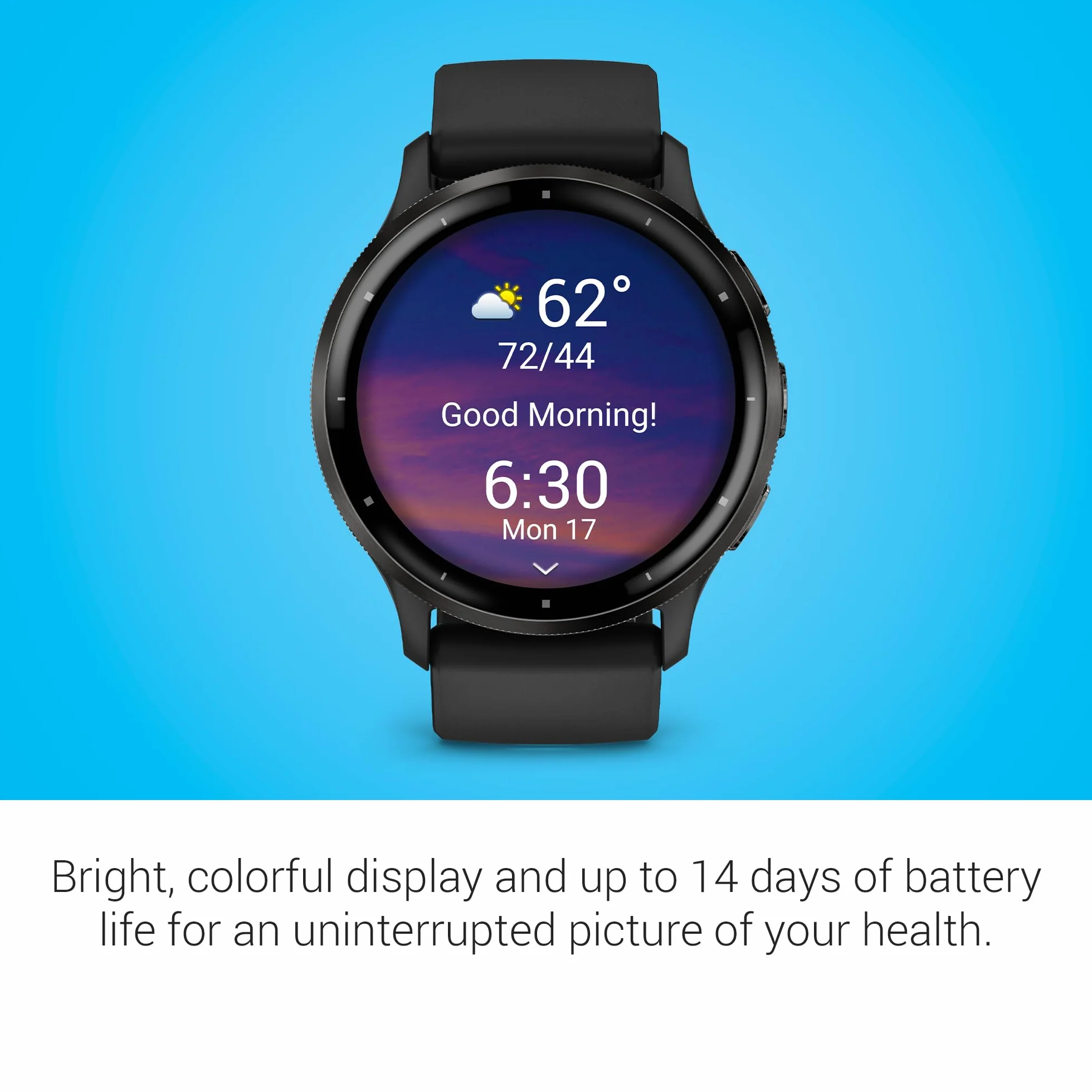 Garmin Venu 3 Smartwatch GPS Wi-Fi Czarny/Slate