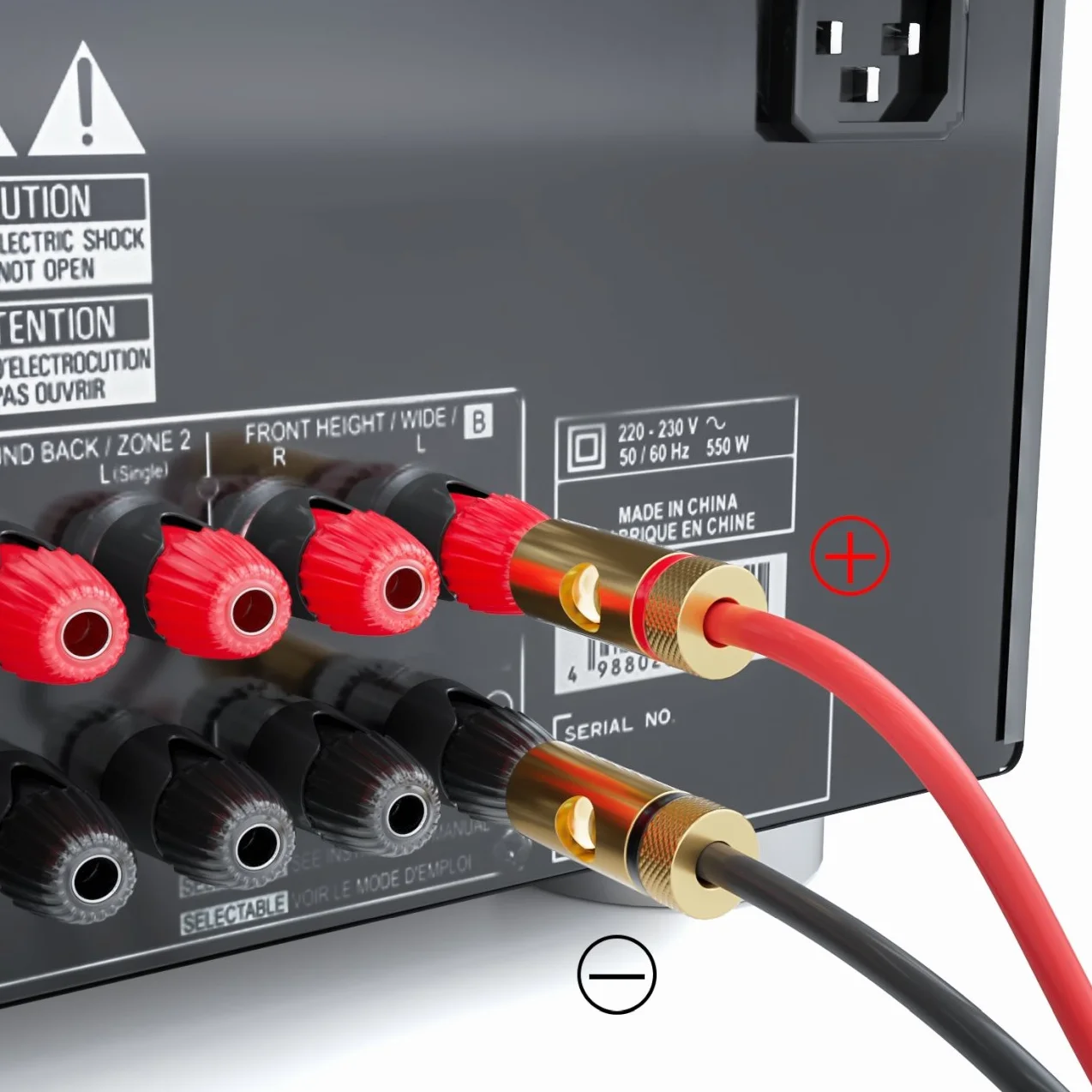 deleyCON 10m Kabel Głośnikowy 2x 1,5mm² Przewód Głośnikowy Aluminium Pokryte Miedzią CCA 2x48x0,20mm Lica Oznaczenie Biegunowości - Czerwony/Czarny