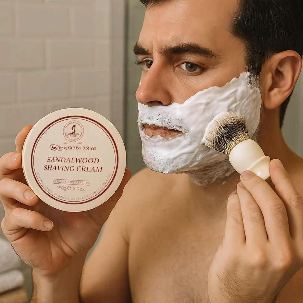 Taylor Of Old Bond Street Krem Do Golenia Z Drewna Sandałowego, 150 g