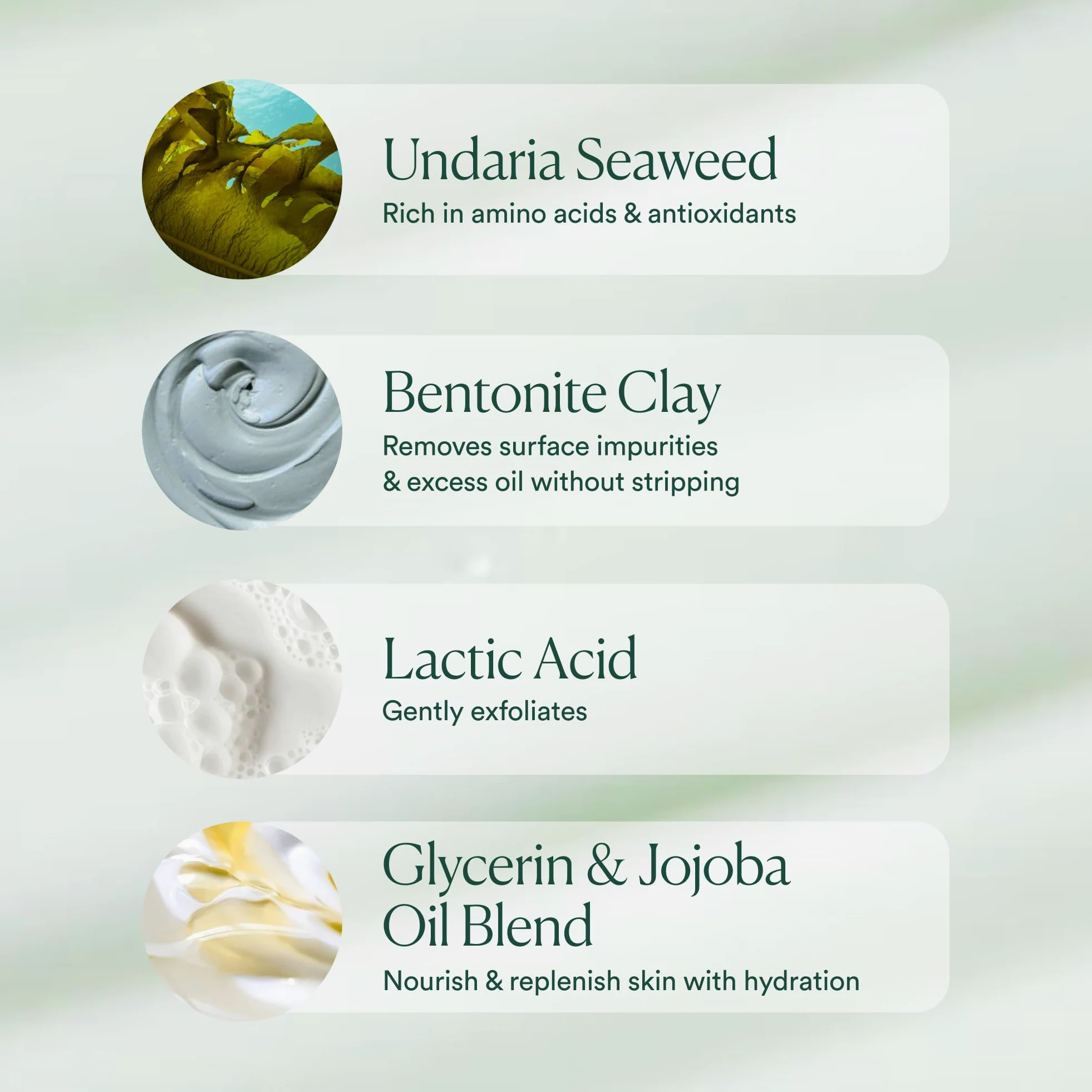 OSEA Ocean Cleanser 140 ml - Odżywczy żel do oczyszczania twarzy - bogaty w minerały płyn do mycia twarzy - delikatny środek do mycia twarzy - Clean Beauty Skincare - wegański i nieokrucieństwo płyn