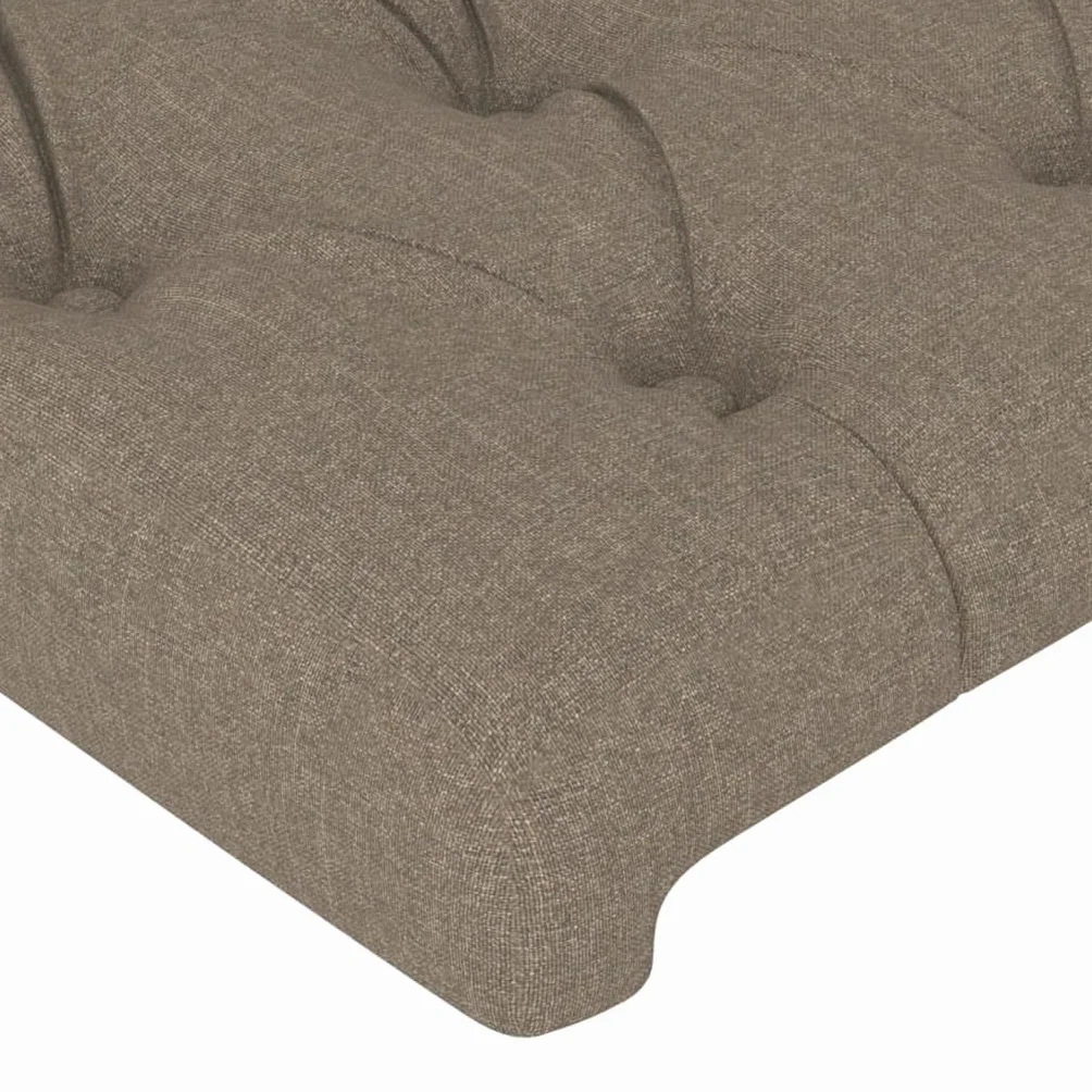 vidaXL Zagłówek do łóżka tkanina taupe 160x7x78/88 cm