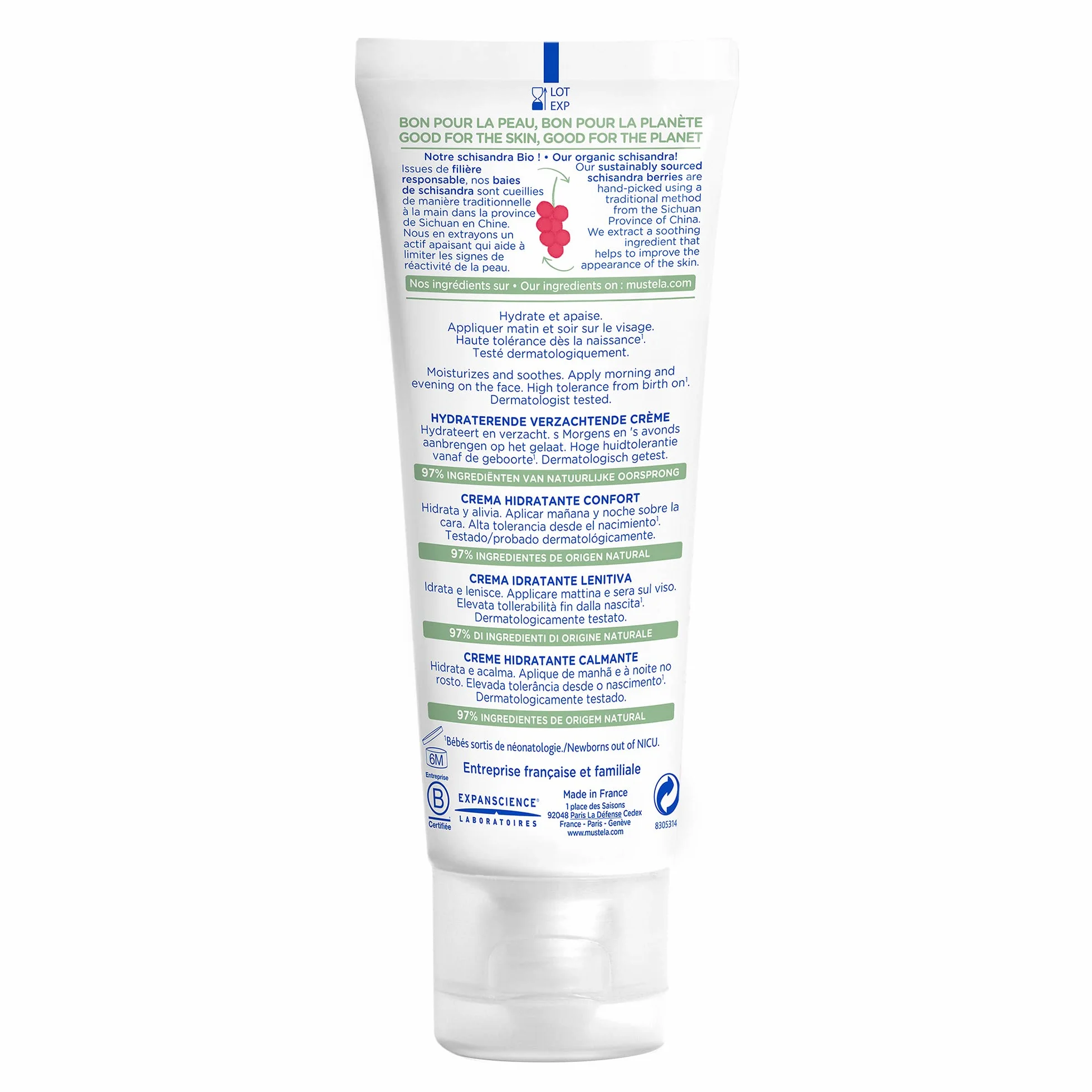Mustela BB Soothing Moisturizing Cream Very Sensitive Cream 40 ml