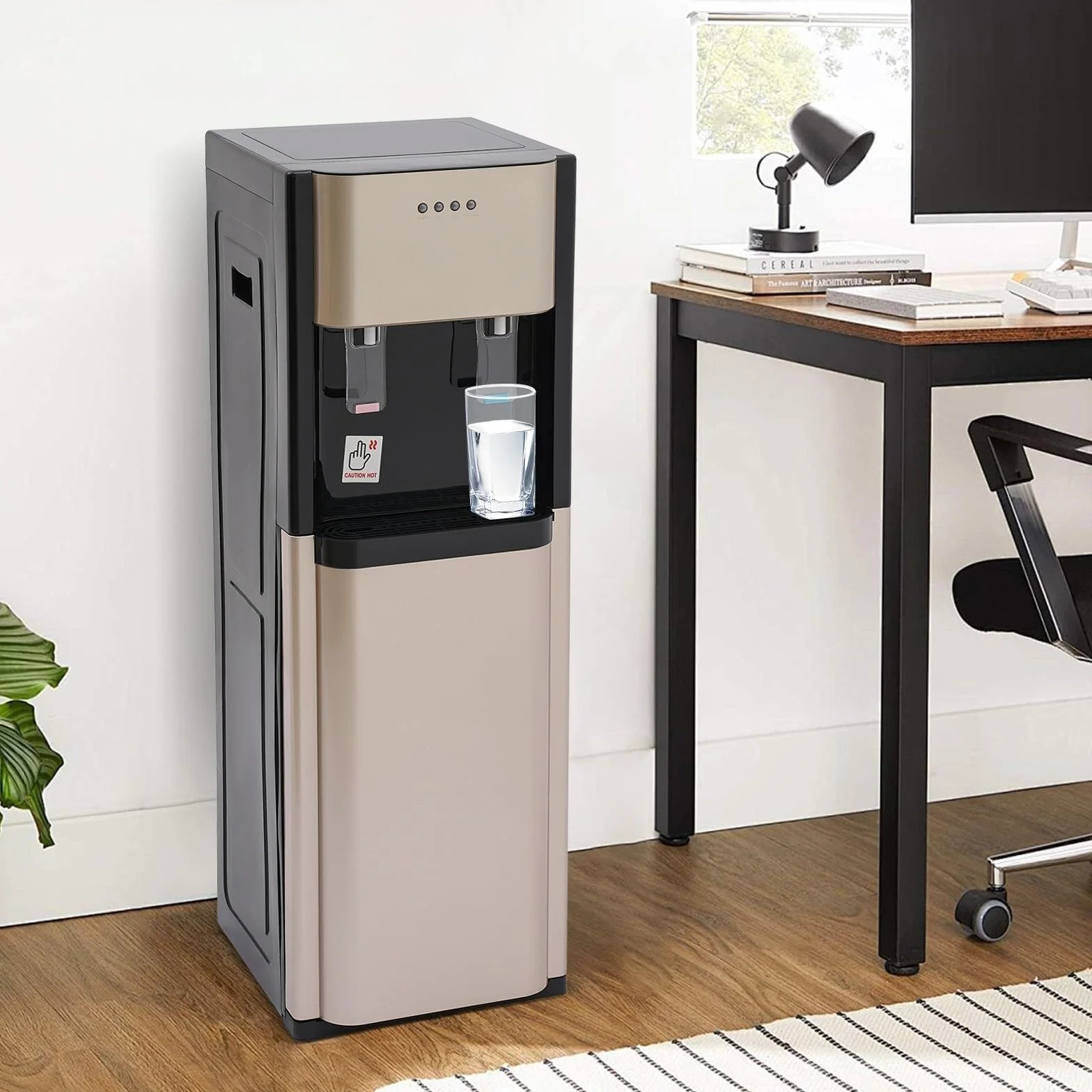 Dystrybutor Wody Ładowany Od Dołu 5,28 Galonów 620 W Podgrzewacz Wody Przenośny (złoty)