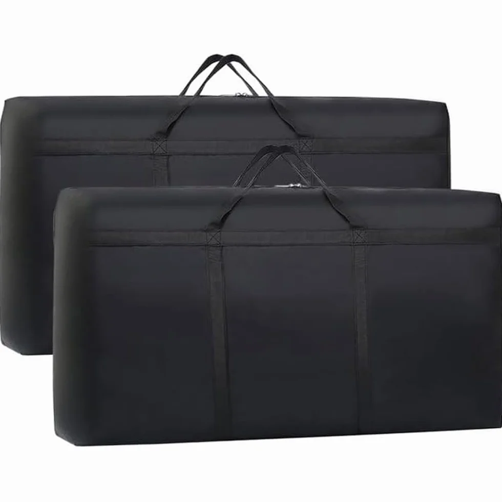 Torba do przechowywania Oxford 180 L składana z uchwytem 100 x 58 x 28 cm czarna