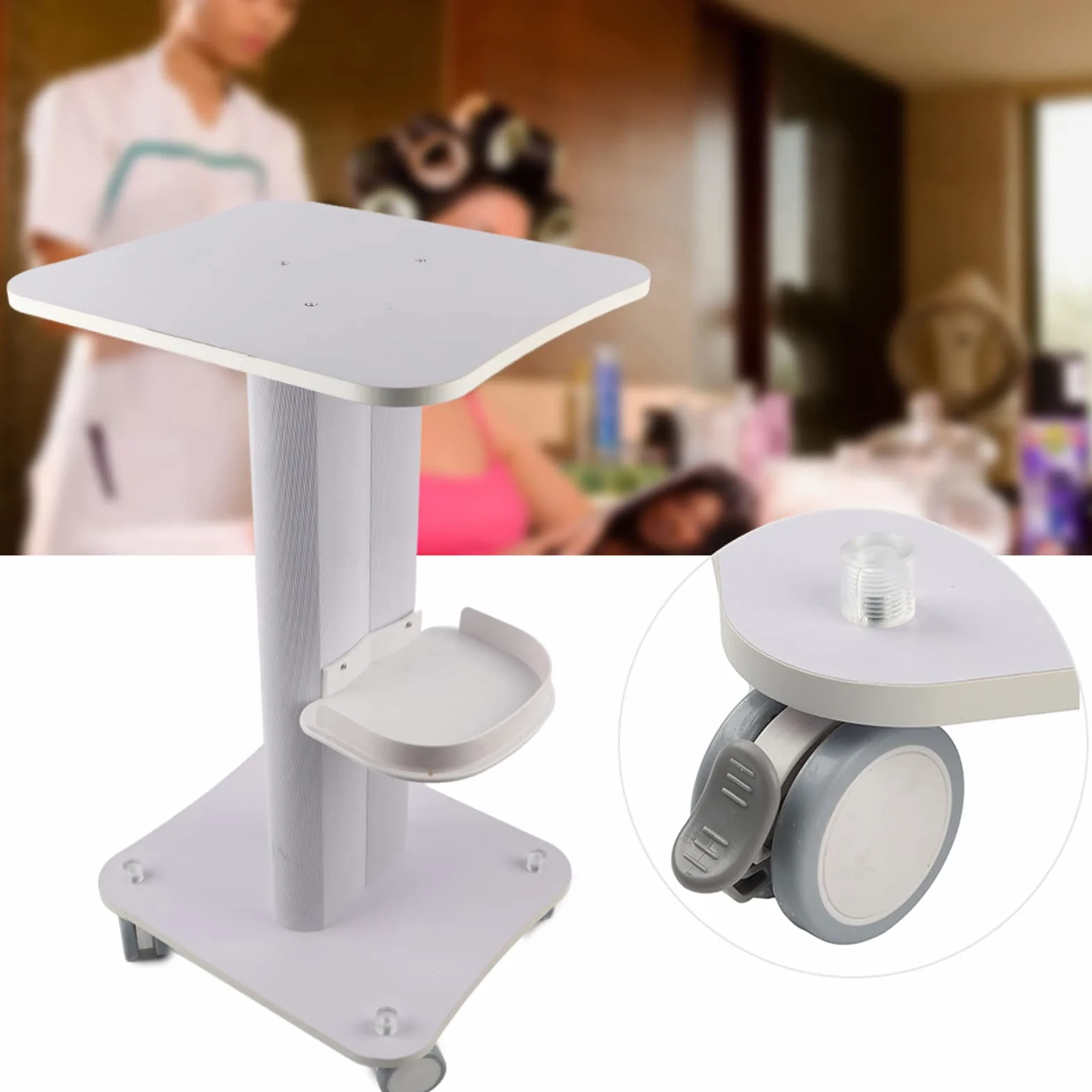 Wózek Na Kółkach do Salonu Spa, Wózek Na Kółkach do Salonu Piękności Zastosowanie w Salonie Cokół Wózek Na Kółkach Stojak Na Kółkach Wózek Na Kółkach Mobilny Wózek Na Kółkach