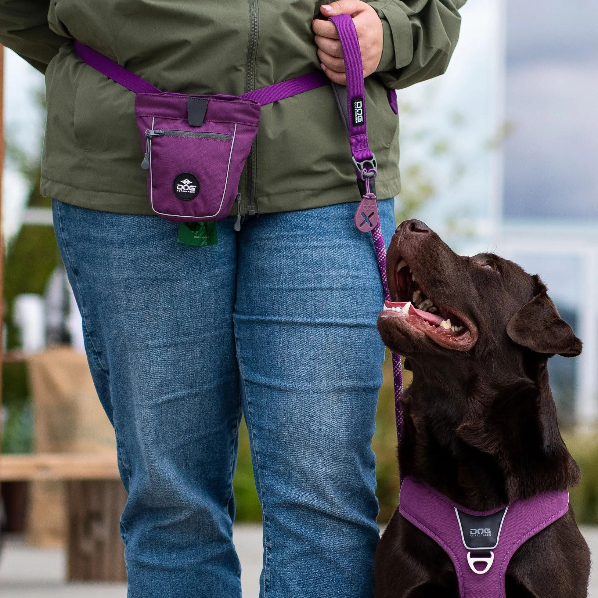 DOG Copenhagen Flexy uchwyt na worki na odchody dla psów, dzika róża