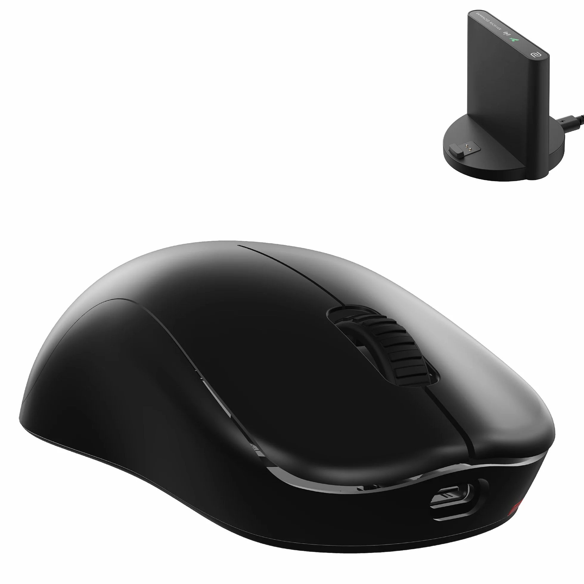 BenQ ZOWIE U2-DW bezprzewodowa mysz eSports 4K | nauka o sporcie | ulepszony odbiornik 4K | 60 g | symetryczny | bez sterownika | czujnik 3950 | wskaźnik odpytywania 4K
