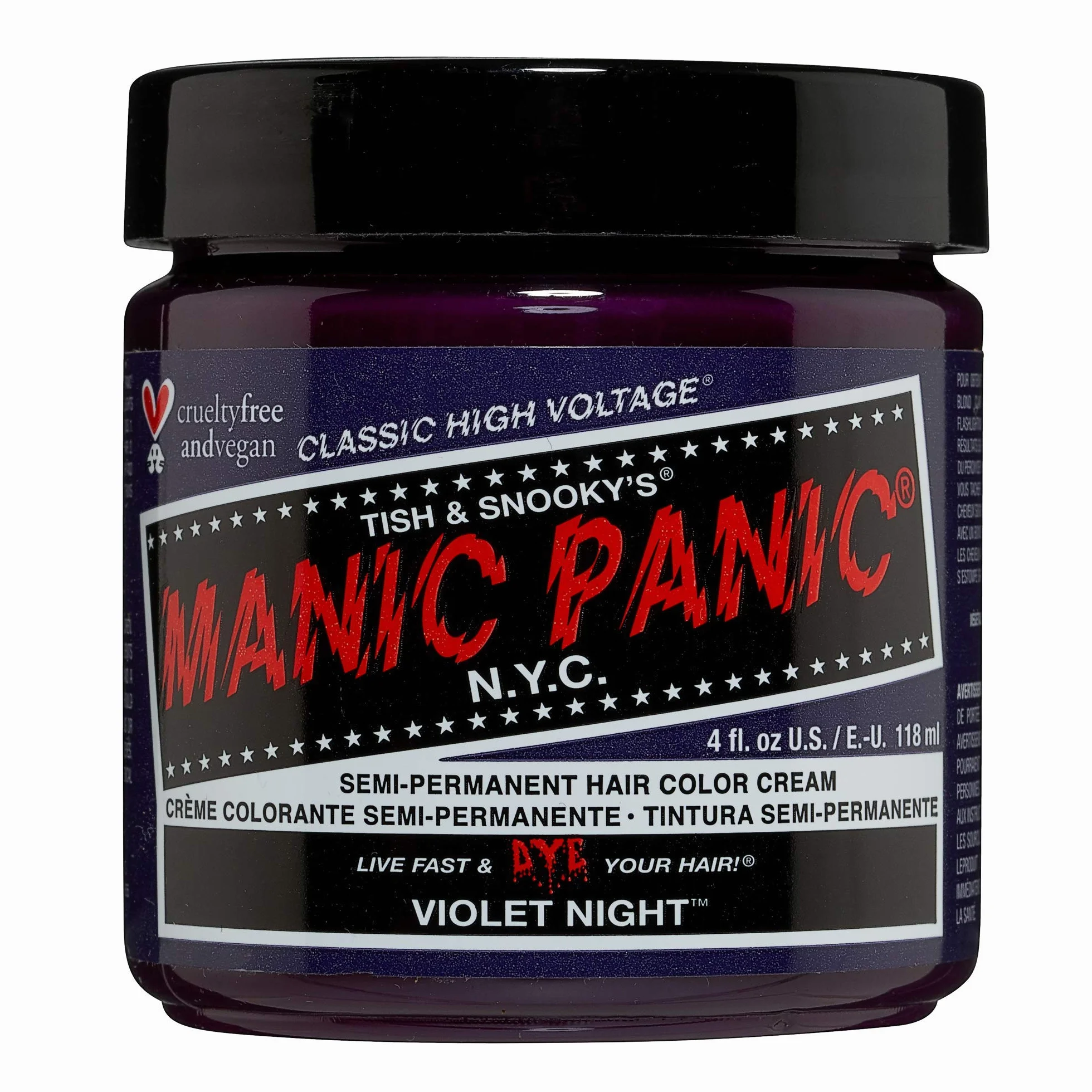 Manic Panic Classic Semi-Permanent Hair Dye 118ml (Violet Night)