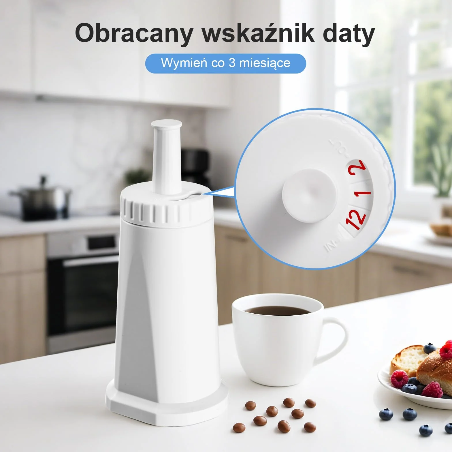 Mutital Zamiennik filtra do w pełni automatycznych ekspresów do kawy Sage Barista Express Pro, filtr wody do SES810/SES880/SES920/SES980/SES980/SES990