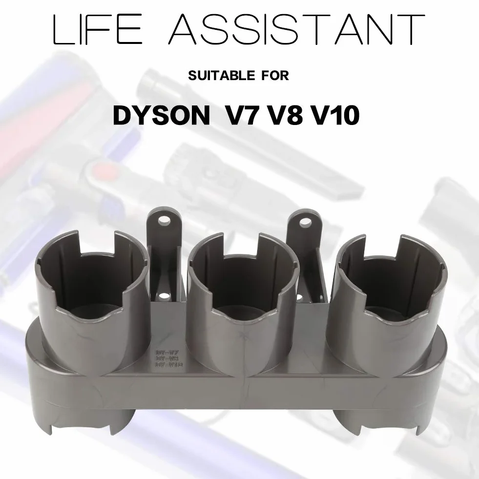 ABC life Zamiennik końcówek do odkurzacza Dyson, uchwyt ścienny, zestaw konwerterów adapterów do Dyson V11 V10, V8, V7, uchwyt organizera Dyson (szary, z pakietem części)