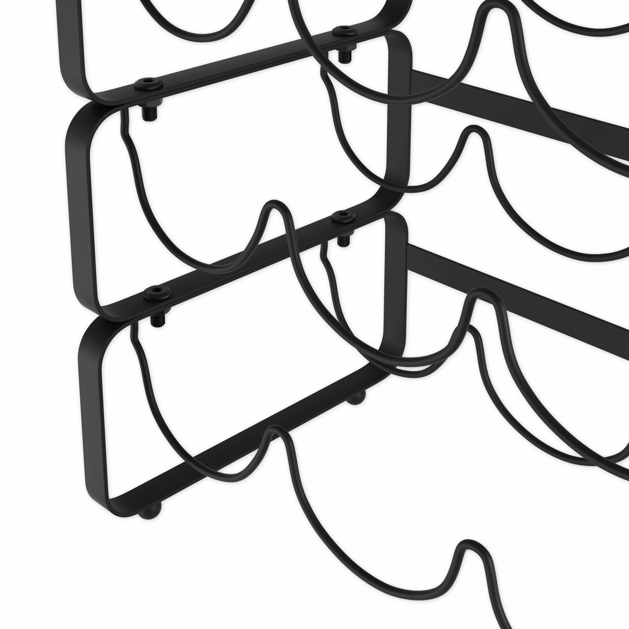 Lenmar LOFT metalowy regał na wino 40x28x20 cm 12 butelek