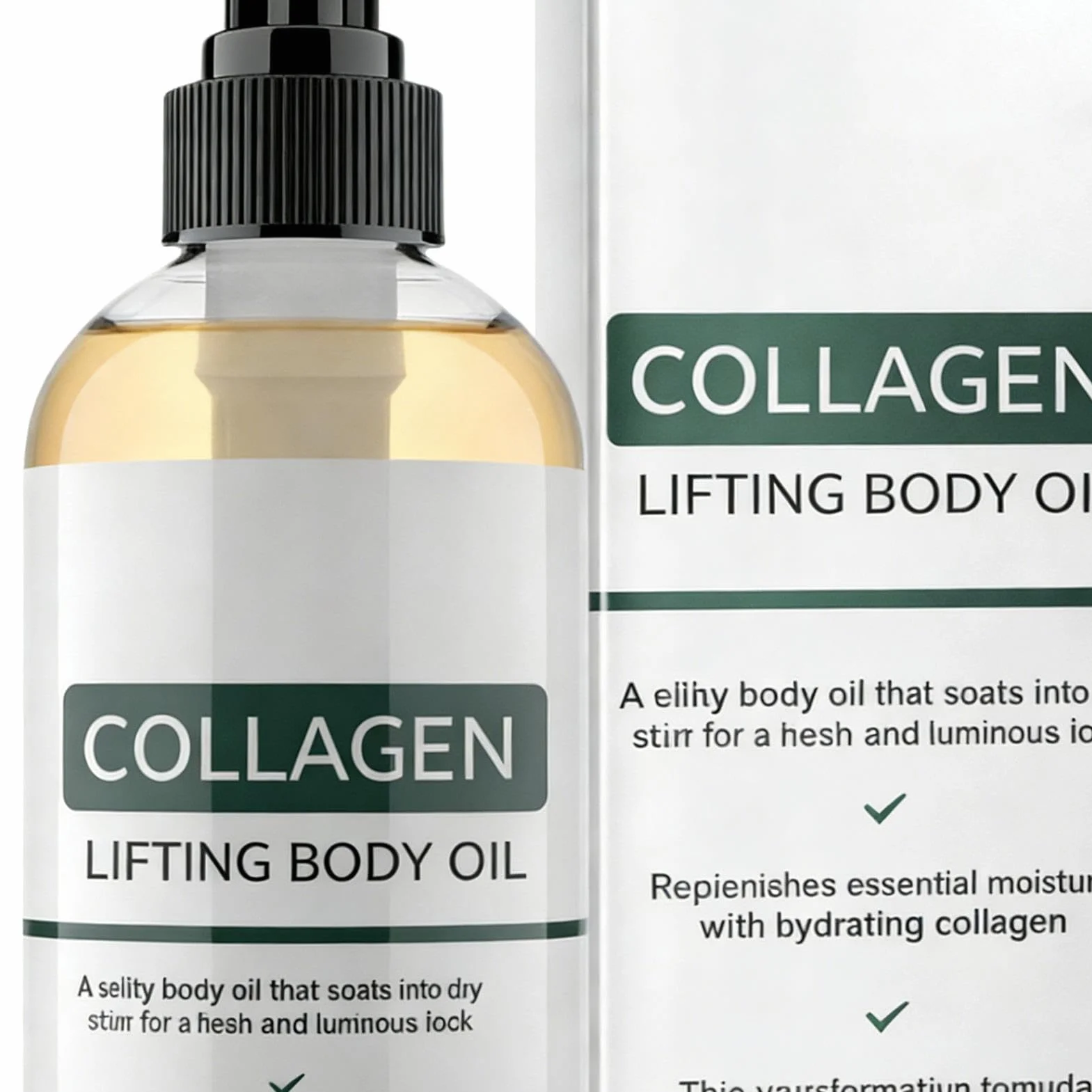 Skin Tightening Oil 100ml Non-Greasy Fast Absorbing Hydrating Body Oil for Women