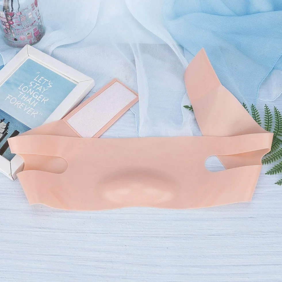 Yosoo Wyszczuplająca Twarz w Kształcie Litery V, Wyszczuplająca Twarz, Liftingująca Cienka Opaska na, Mocny Lifting Twarzy, Antypoślizgowa Konstrukcja, Wykonana z Tkaniny Silikonowej, Poprawia