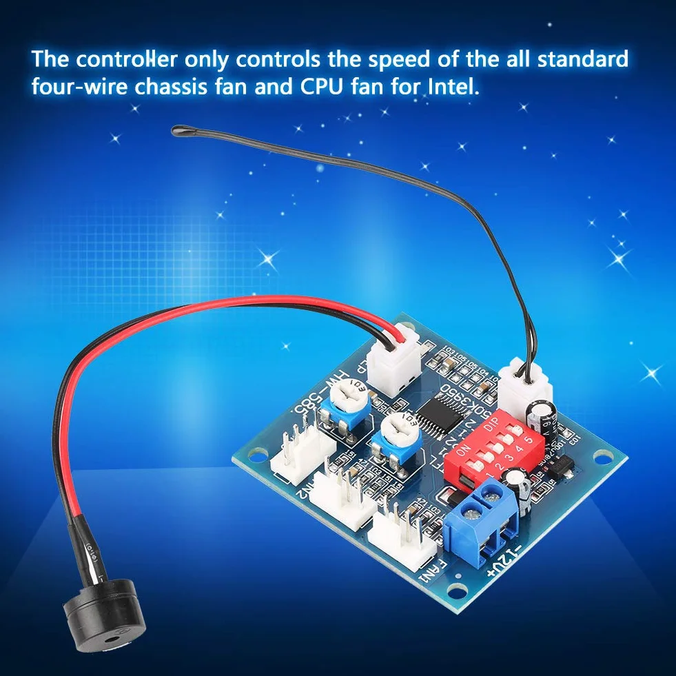 DC 12 V Czteroprzewodowy PWM regulator prędkości wentylatora moduł regulatora prędkości regulowany moduł do PC