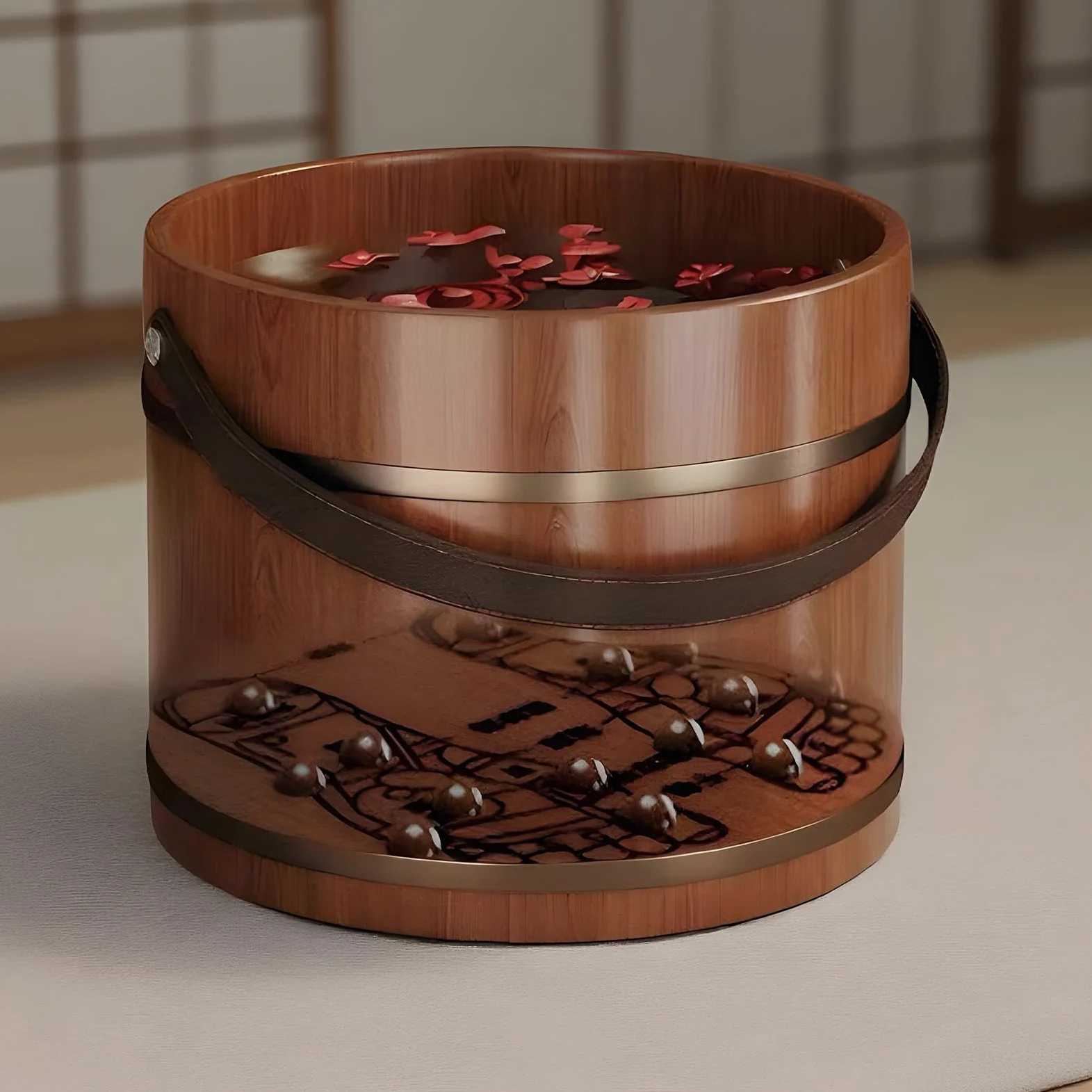 Wiadro Do Moczenia Stóp Ergonomiczny Uchwyt Z Rolką Masującą Do Relaksu | Wanienka Do Relaksu Stóp Dla Kobiet i Mężczyzn, Młodzieży, Seniorów - Domowe SPA i Sauna