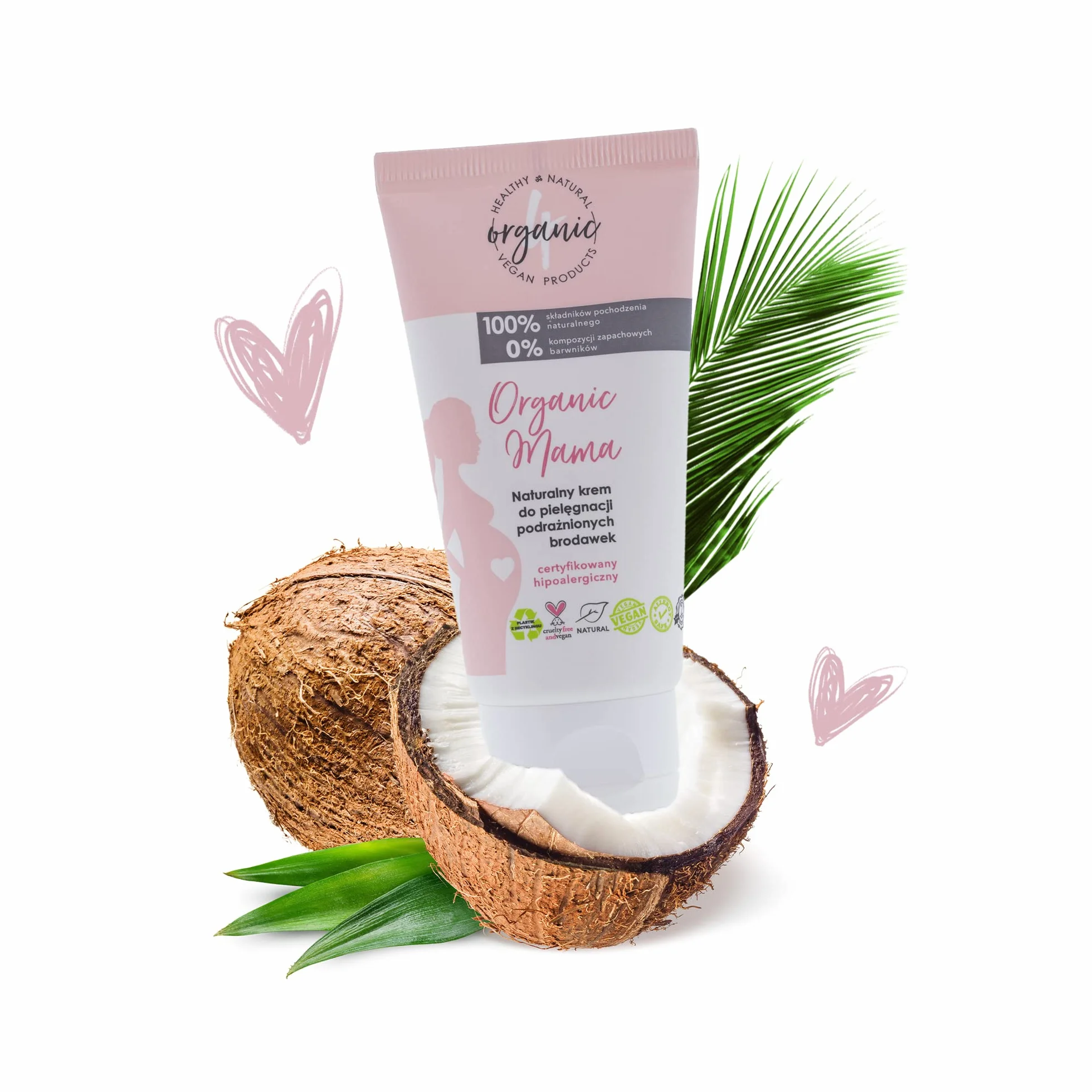 4organic Naturalny balsam do pielęgnacji podrażnionych brodawek Organic Mama 50 ml