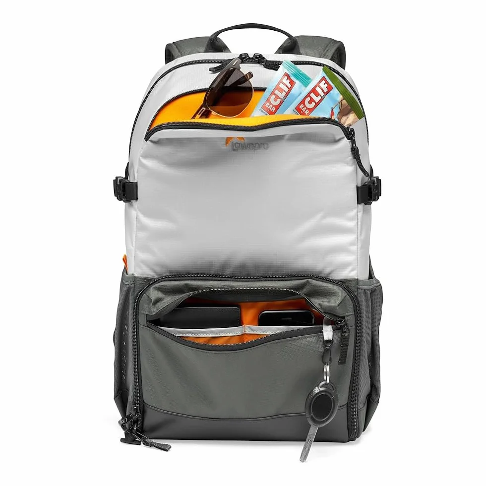 Lowepro Plecak fotograficzny LP37238-PWW Truckee BP 250 LX Outdoor, do tabletu 15”, dla kompaktowych aparatów Sony, Canon, Nikon, z 1-2 obiektywami, gimbalem, dronem, DJI, Osmo, Mavic, jasnoszary