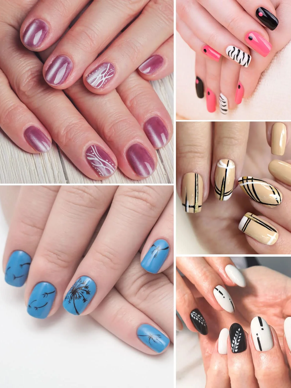 Zestaw 12 piór do paznokci z metalicznym proszkiem 3D, Kalolary Nail Point Graffiti Dotting Pen Drawing Painting Liner Brush do wykonywania zdobień i malowania paznokci w stylu DIY. Narzędzia do manicure i zdobienia paznokci (C)