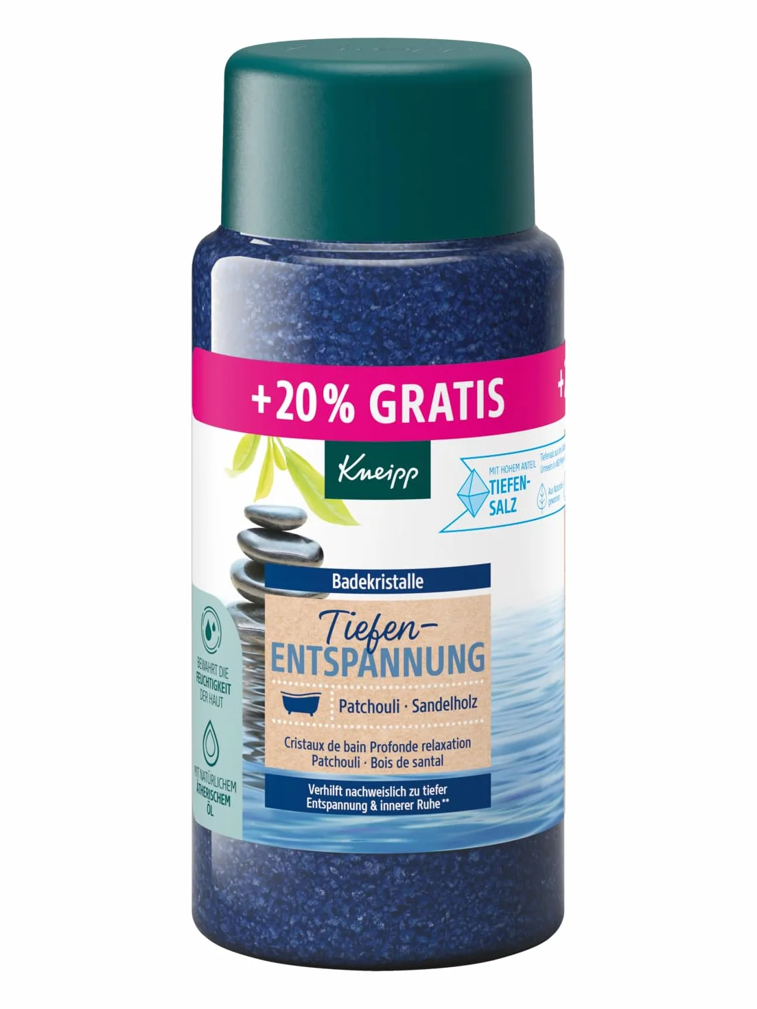 Kneipp Kryształy do kąpieli głęboki relaks z solą i olejkiem paczuli