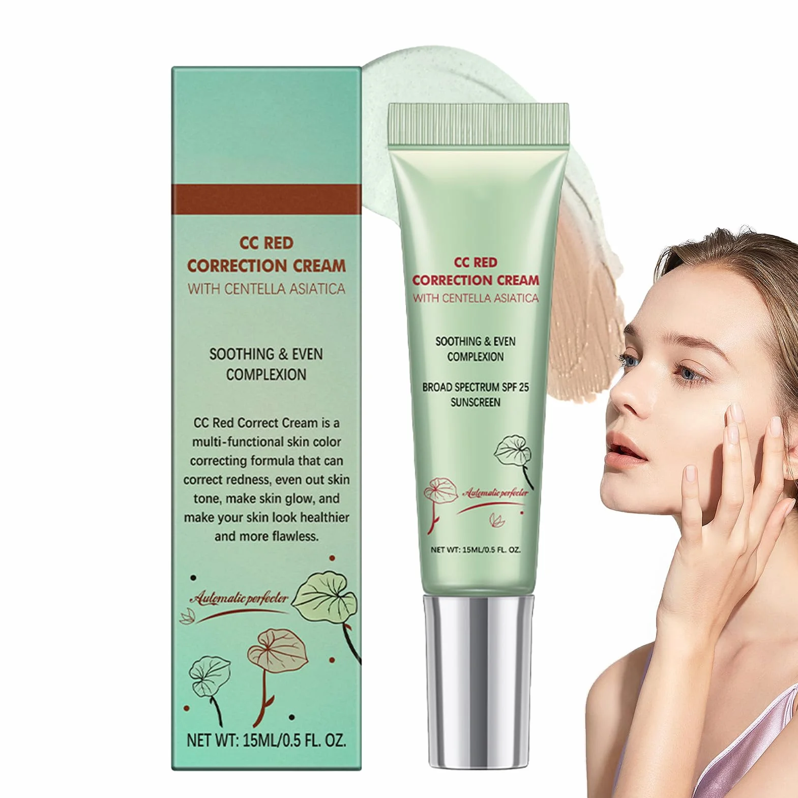 CC Red Correct Krem przeciw zaczerwienieniom z wąkrotą azjatycką SPF 25 15 ml
