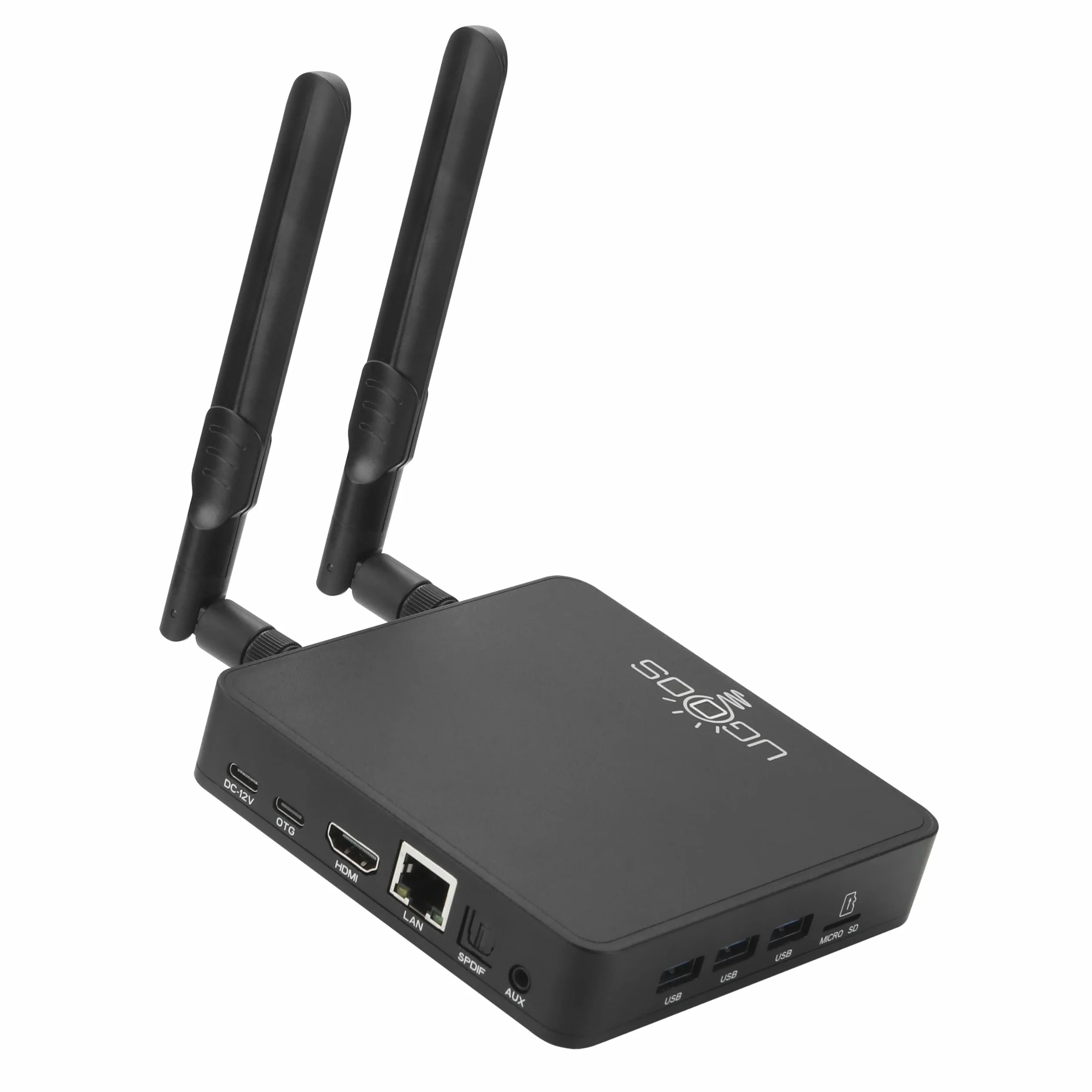 Ugoos AM9 PRO TV Box Android 14.0 Amlogic S905X5-J 4 GB RAM 64 GB ROM 2.4G/5G Dual WiFi Ethernet 1000 M USB 3.0 BT5.3 Obsługa AV1 VP9 H.265 4K HDR