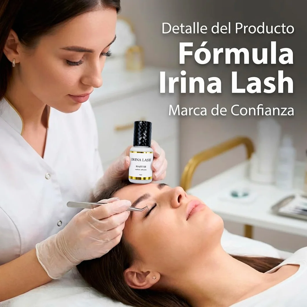 Klej do rzęs Master Volume, atest higieniczny, szybkoschnący 1 s, utrzymuje się do 7 tyg., 5 ml czarny, do przedłużania rzęs - Irina Lash