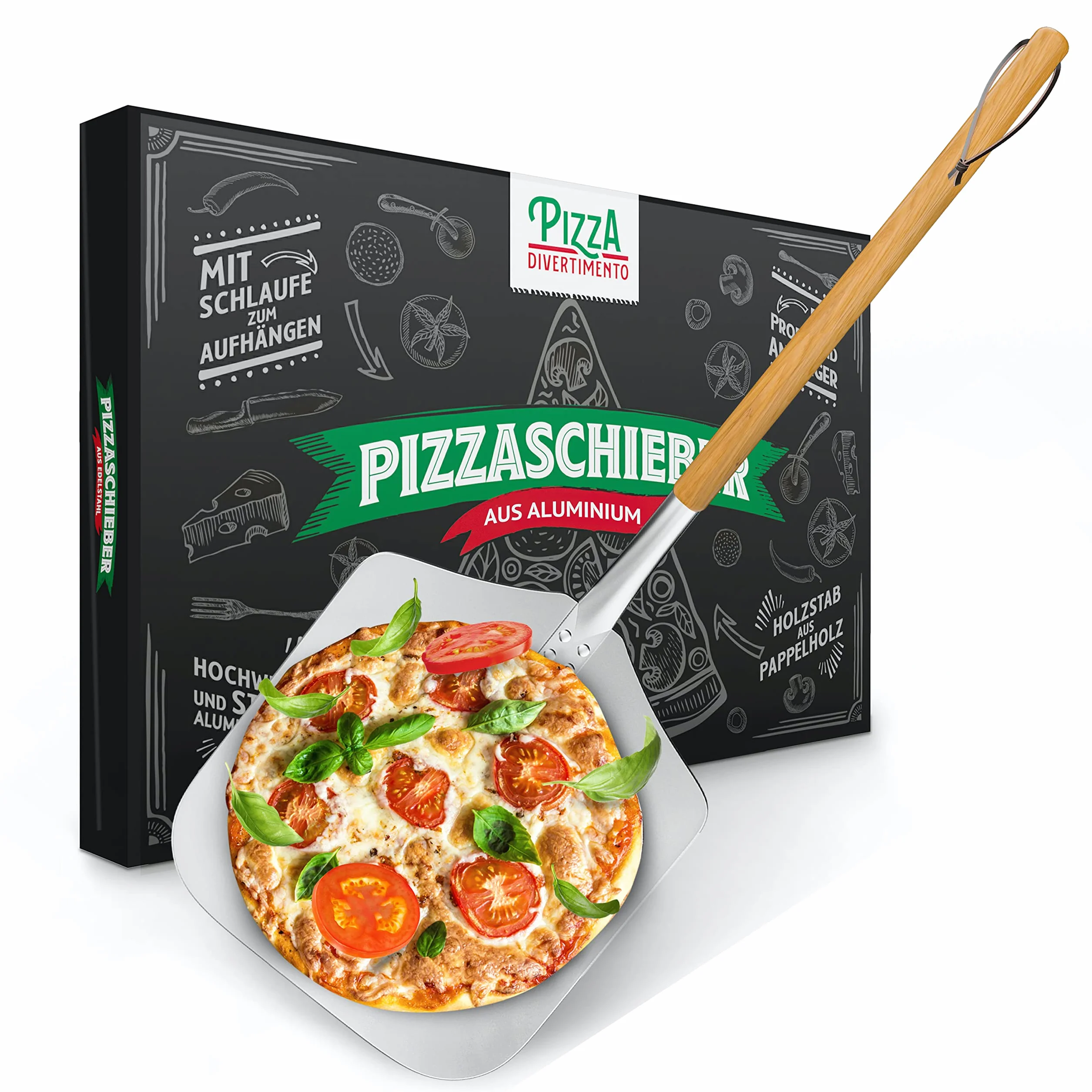 Łopatka do pizzy aluminiowa 83 cm Pizza Divertimento