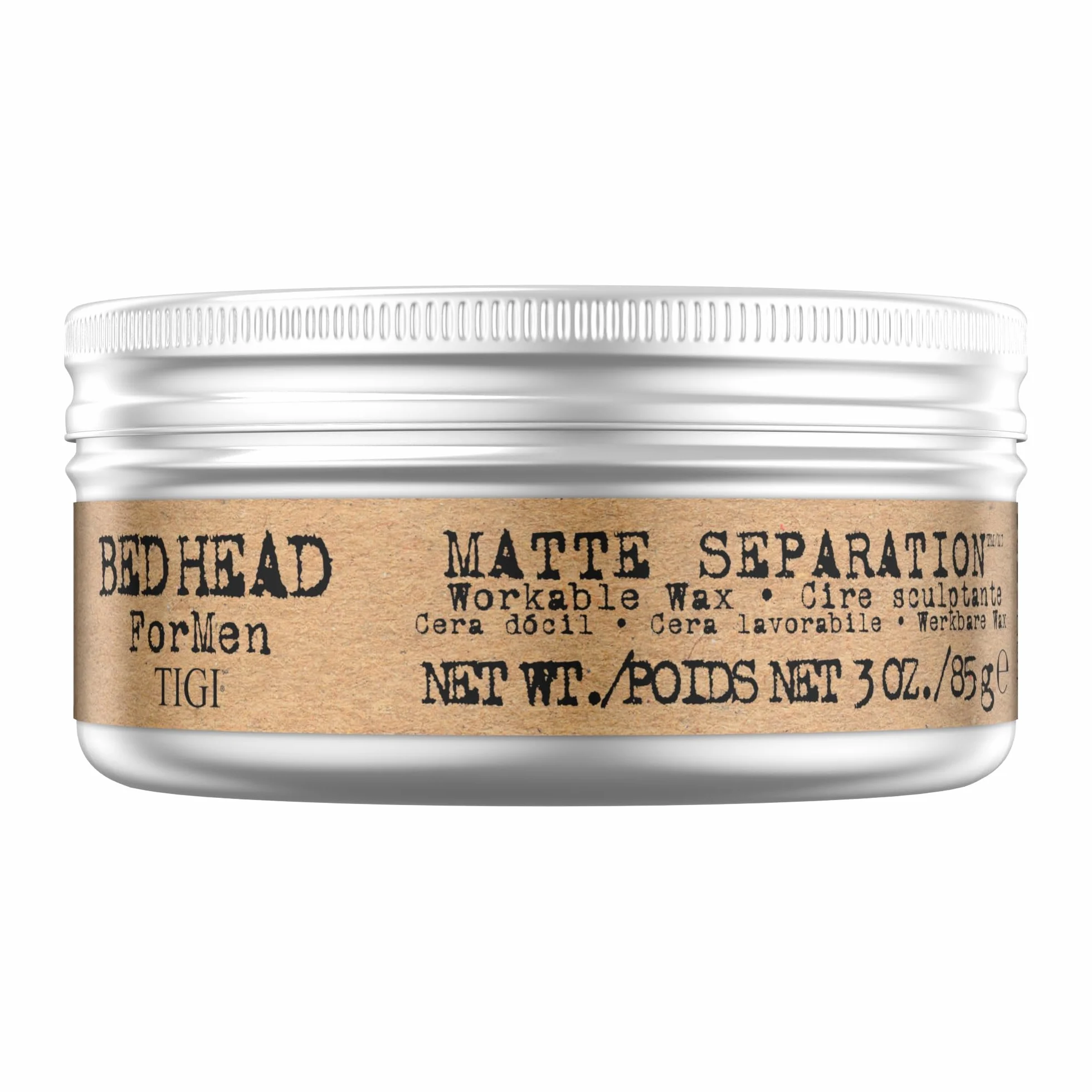 Tigi Bed Head for Men Matte Separation, Matujący Wosk do Włosów dla Mężczyzn, dla Mocnego Utrwalenia, 85 g