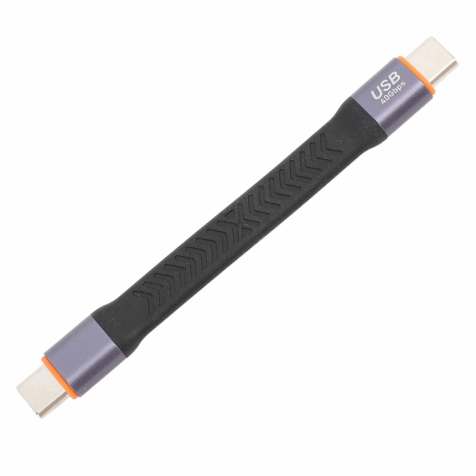 Krótki Kabel USB C do USB C, USB3.2 Gen2 Typ C z Męskiego na Męskie Kabel do Transmisji Danych 40 Gb/s FPC Elastyczny Kabel do Laptopa