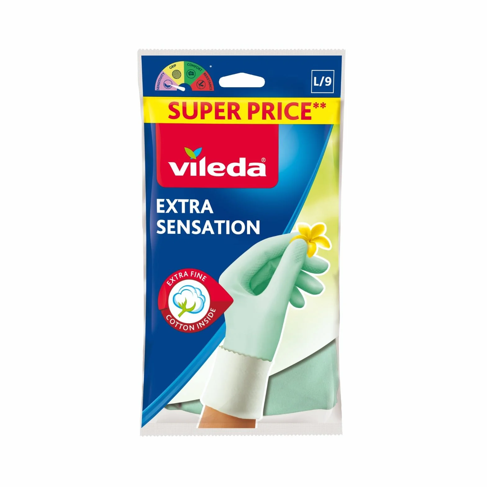 Vileda Extra Sensation Rękawice Ochronne M