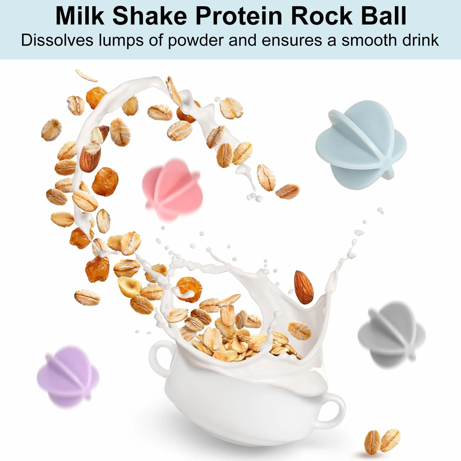DUTIFUL 6 sztuk shaker ball białko shaker kulki tworzywo sztuczne sport fitness