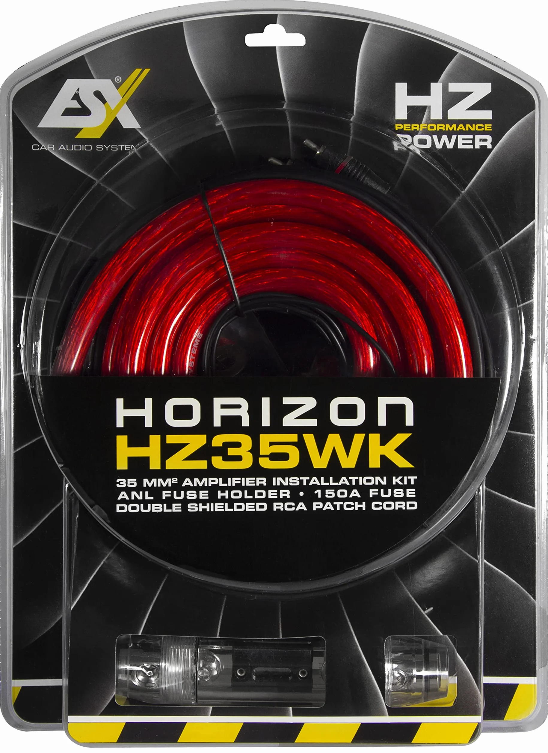 ESX HZ35WK – zestaw kabli 35 mm² z 5 m kablem cinch i bezpiecznikiem ANL i 150 A