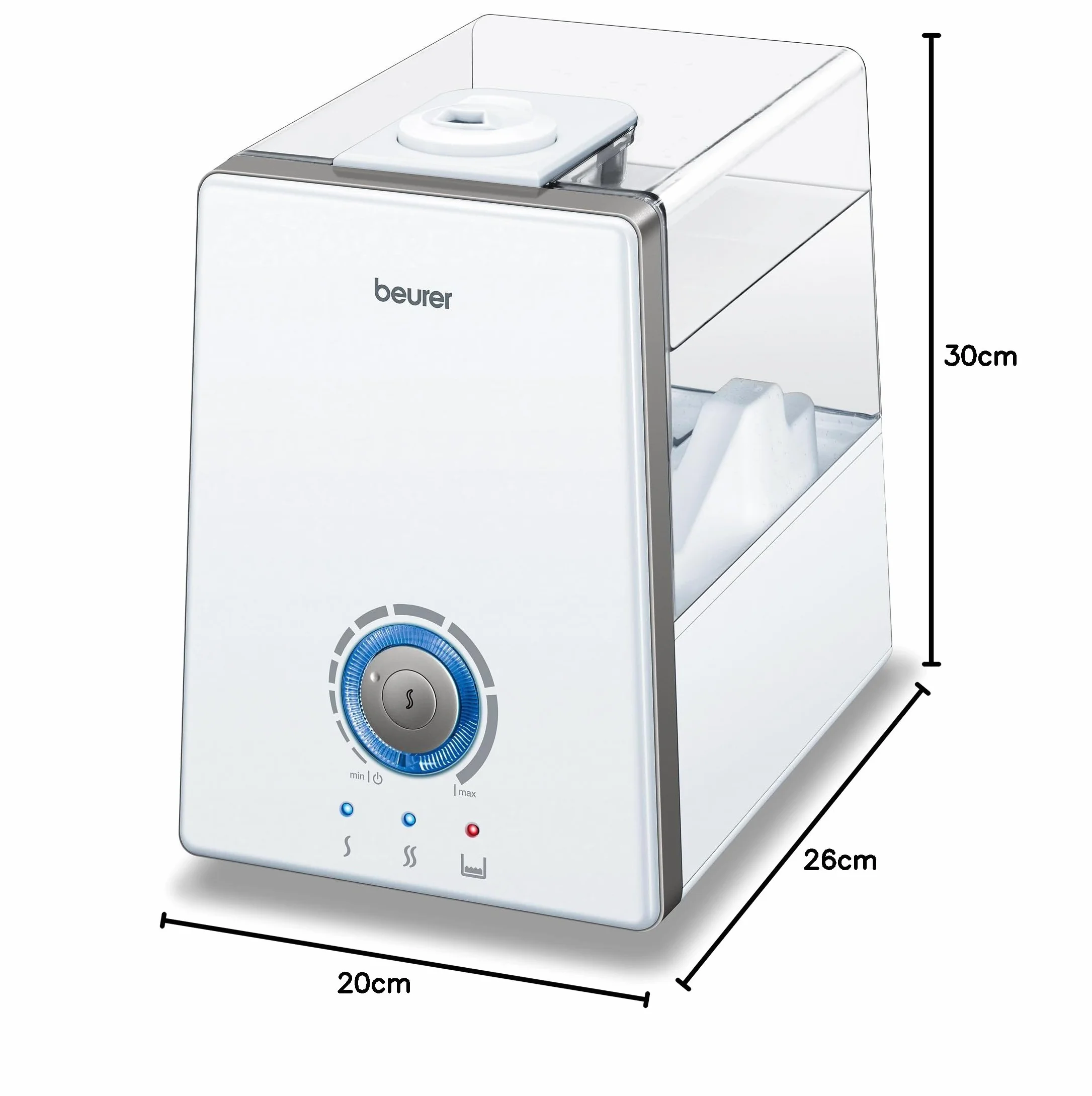Beurer ‎681.16 Nawilżacz Powietrza, 30 W, Biały, Do 48 m²