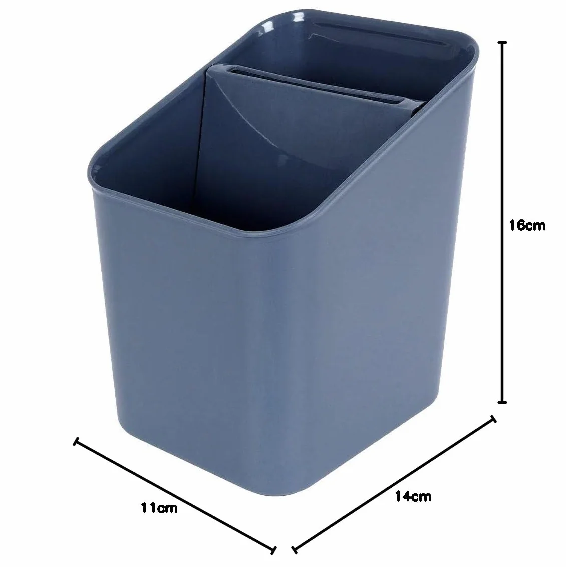 Ociekacz na sztućce Organizer Kosz przybory kuchenne Szary 14x11x16 cm