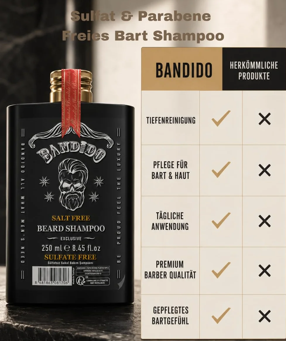 Bandido Exclusive Szampon, Przezroczysty, 250ml