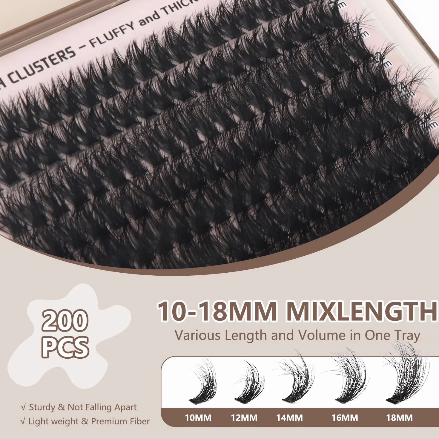 380 szt. 200D lash extension set