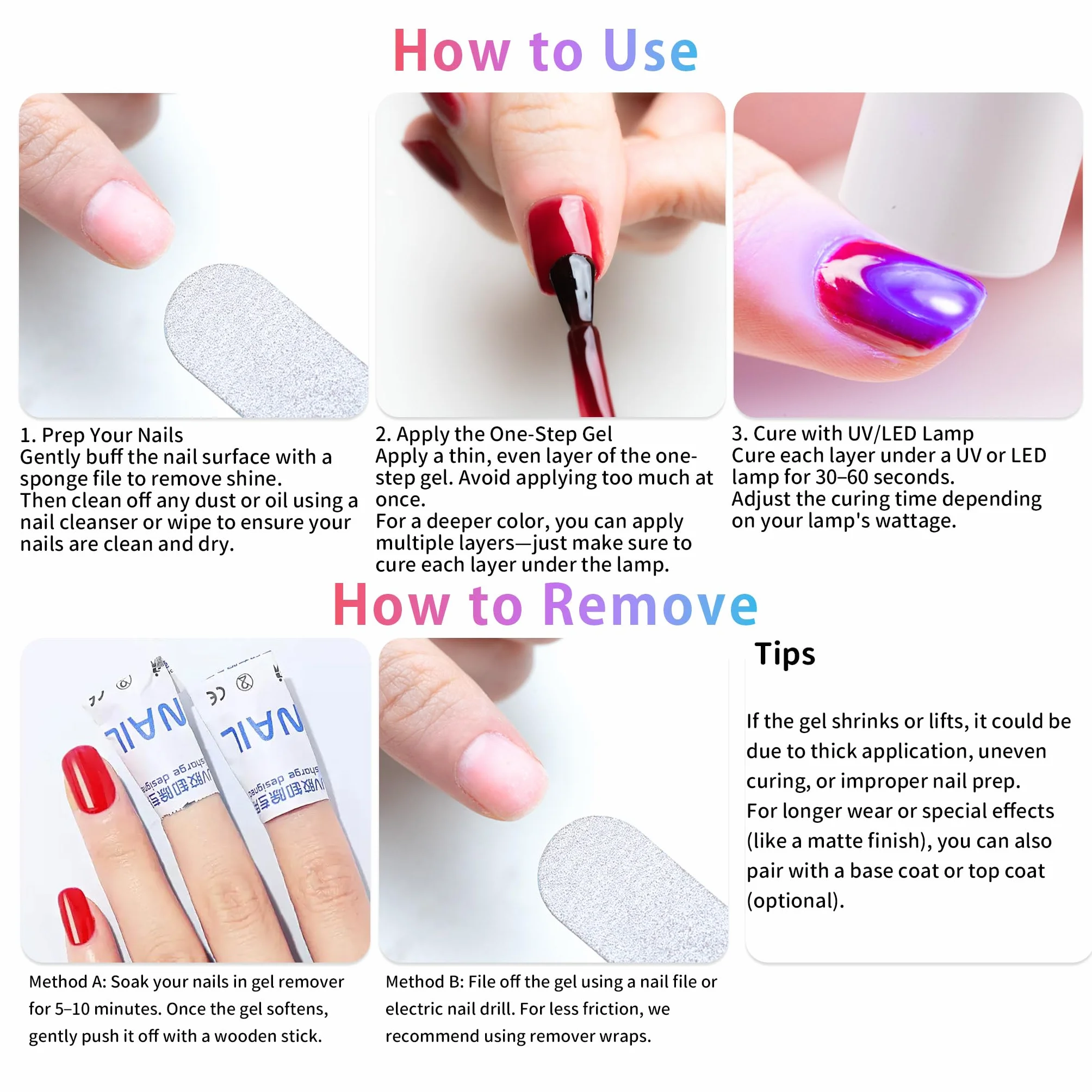 Sun&Beam Nails One-Step żelowy lakier do paznokci 3 w 1, magnetyczny, 12 ml, bez bazy i powłoki wierzchniej, zalecane światło UV, łatwy do usunięcia (#730 stalowy niebieski)
