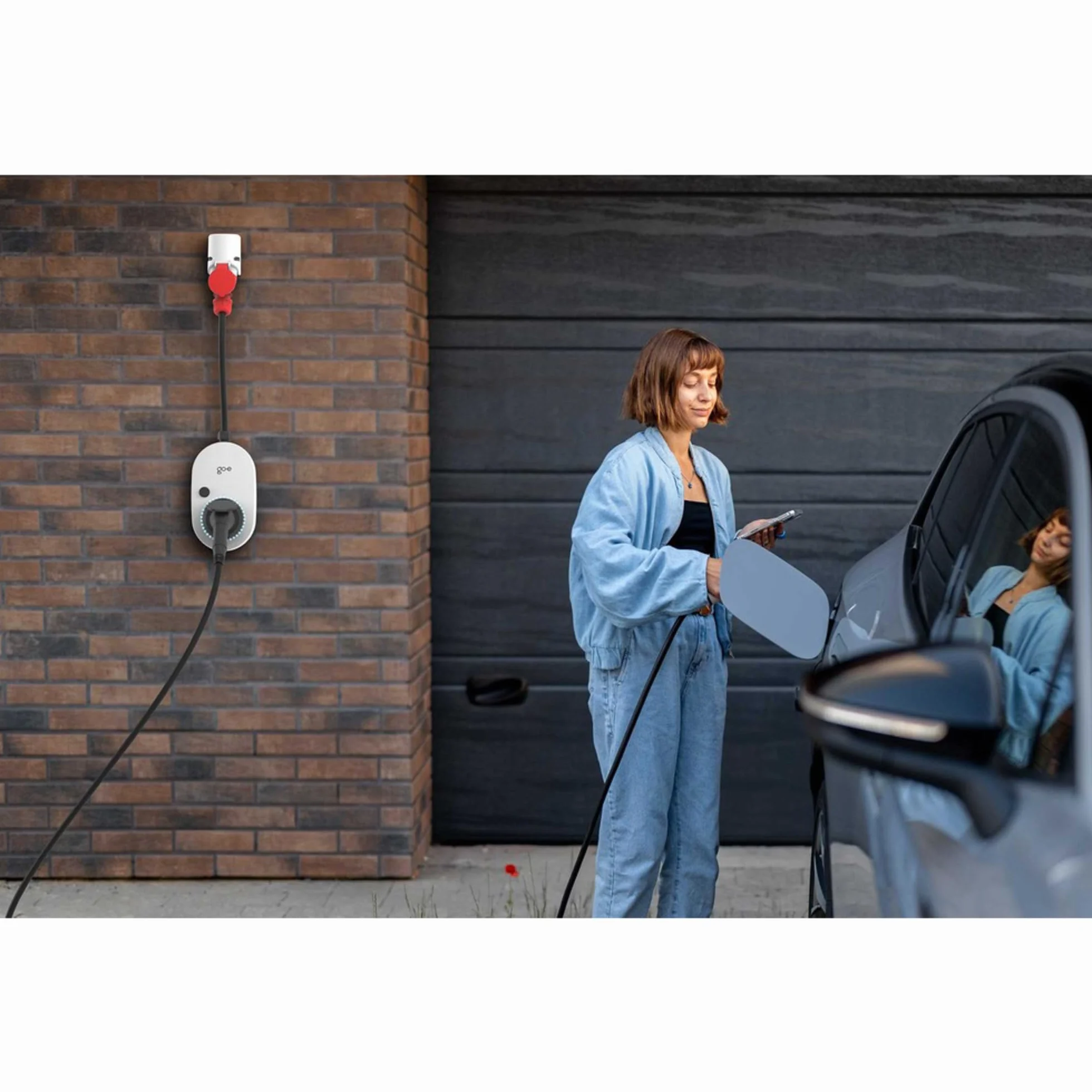 Charger Gemini flex 2.0, 22 kW (32A 3-phasig) (weiß/schwarz, mobile Ladestation, 4G/LTE)